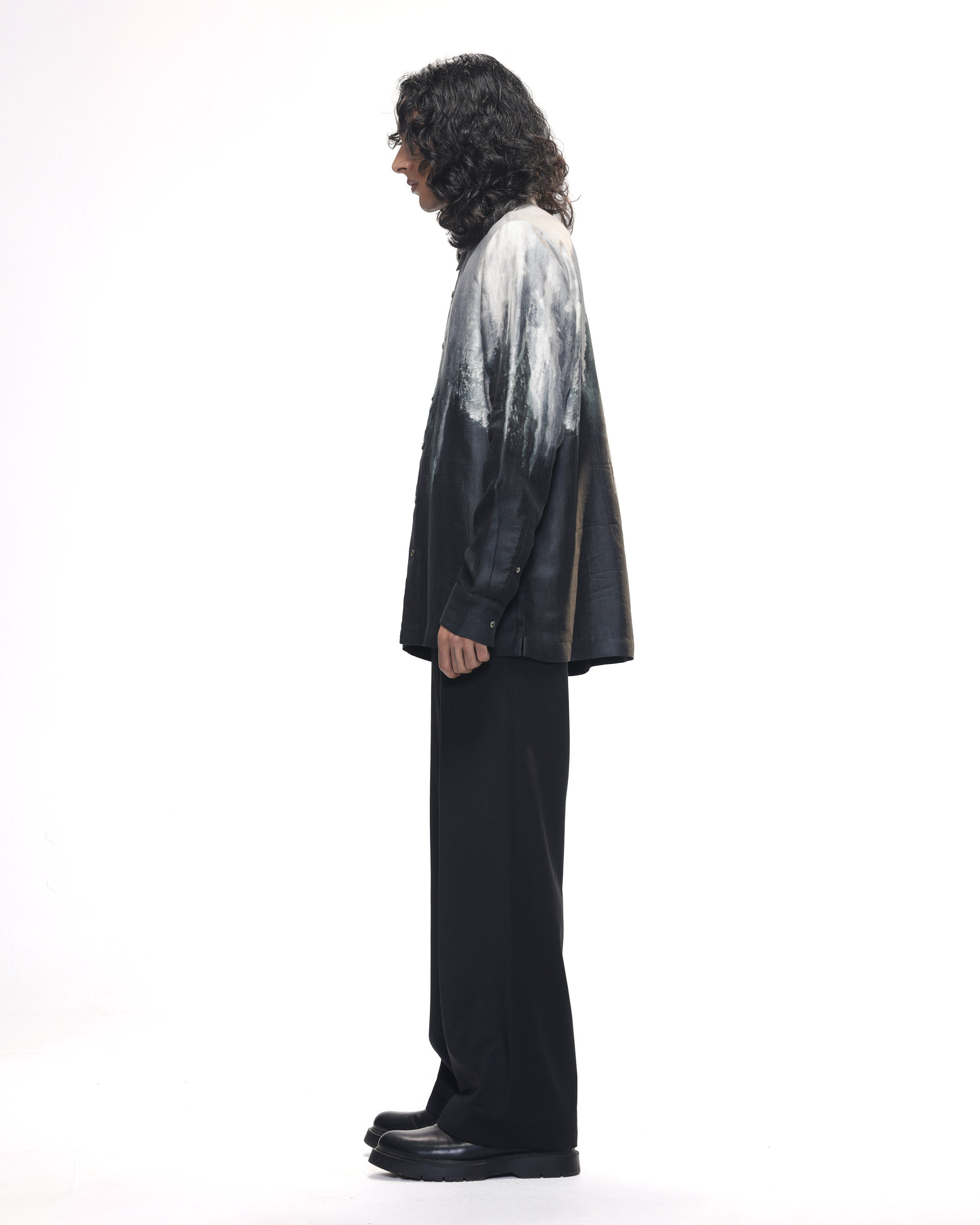 COUNTRYMADE Shirts Molten Metal Shirt en soie imprimée