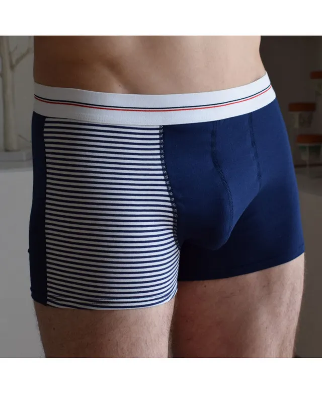 Juste Un T-shirt Boxers L'Amiral boxer gris chiné cocarde