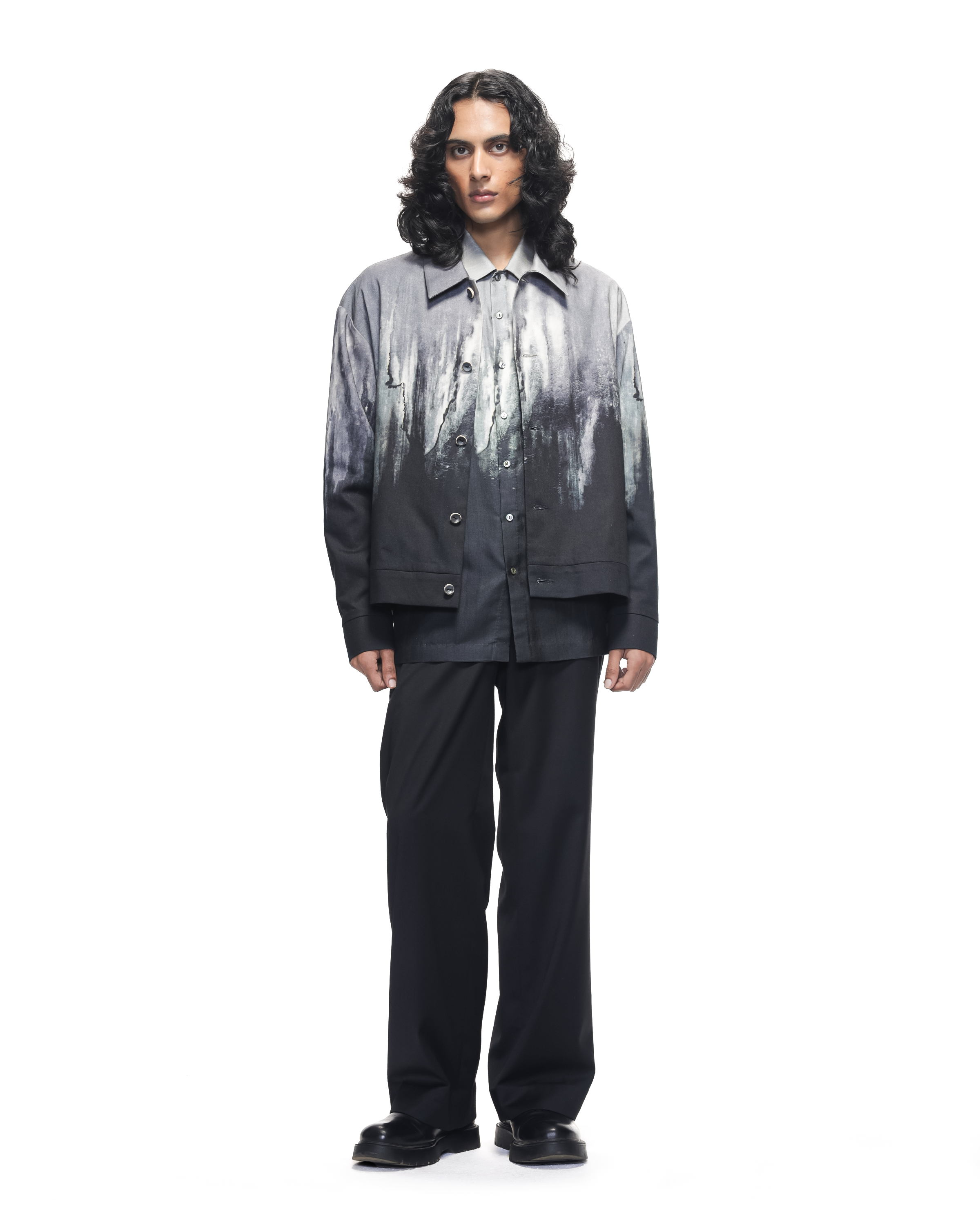 COUNTRYMADE Jackets Molten Metal Jacket veste en denim imprimé métallisé