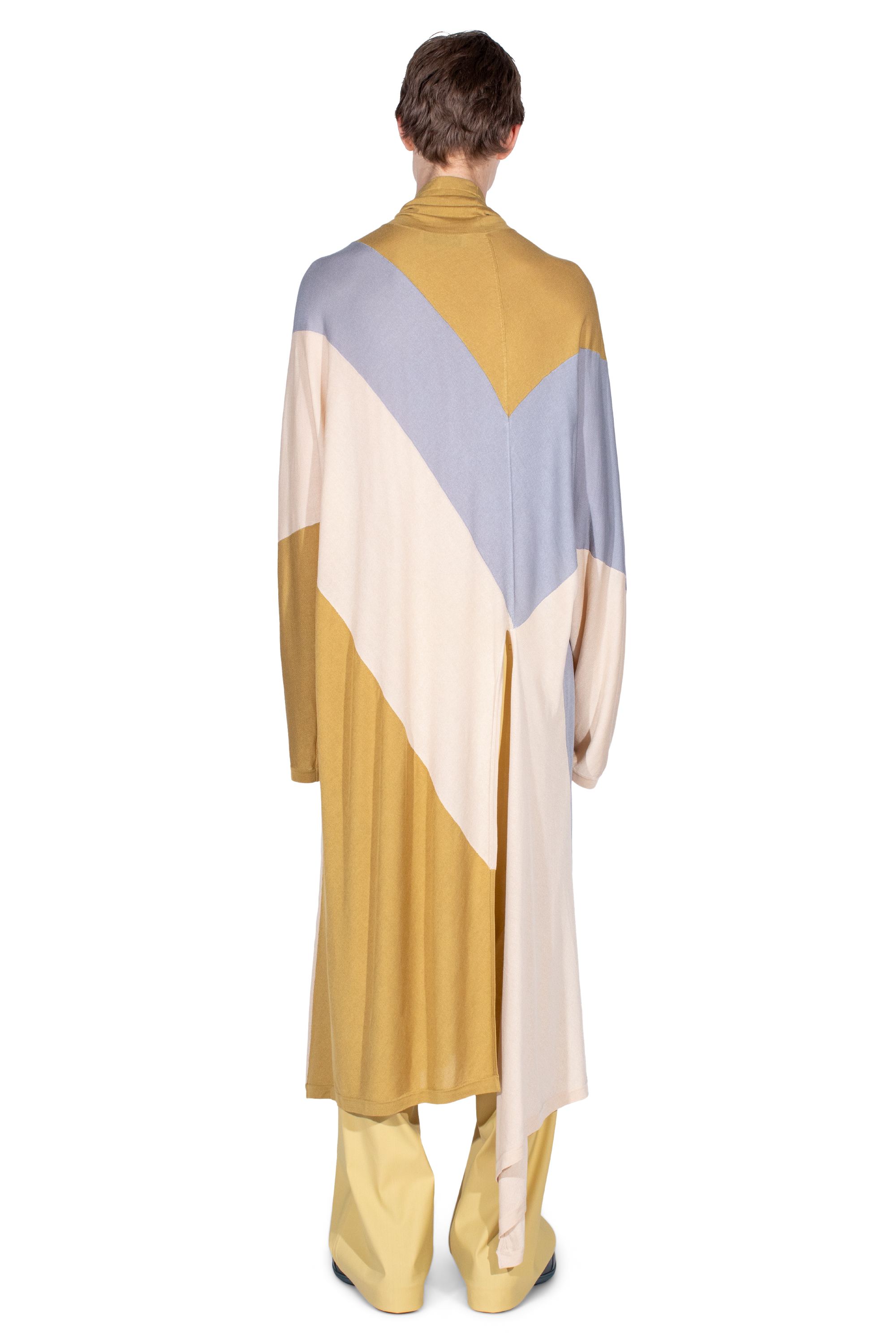 Kiko Kostadinov Knitwear SIGO Knit Tunic tunique Ochre en soie