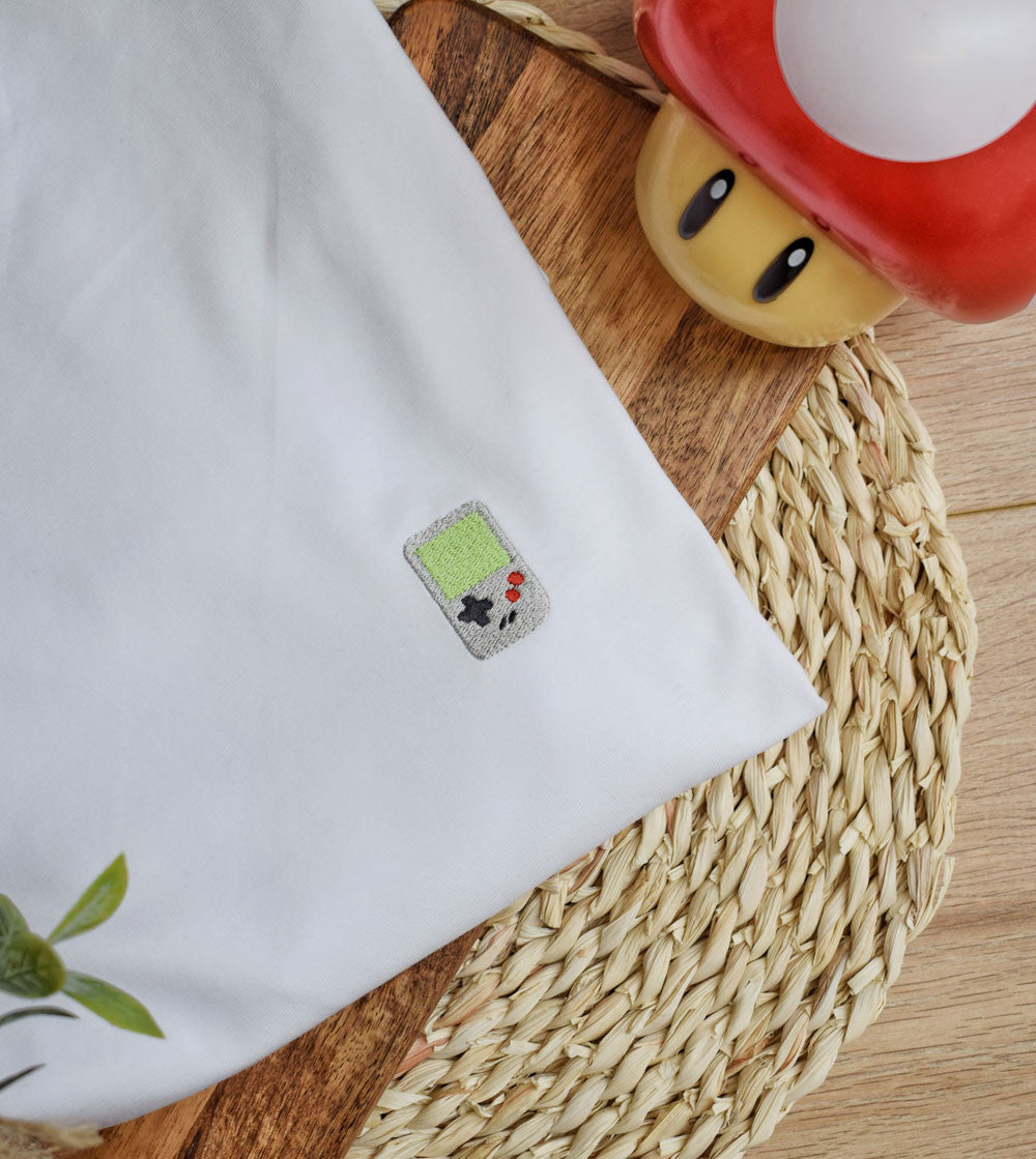 Juste Un T-shirt T-shirts Brodés Game Boy t-shirt brodé