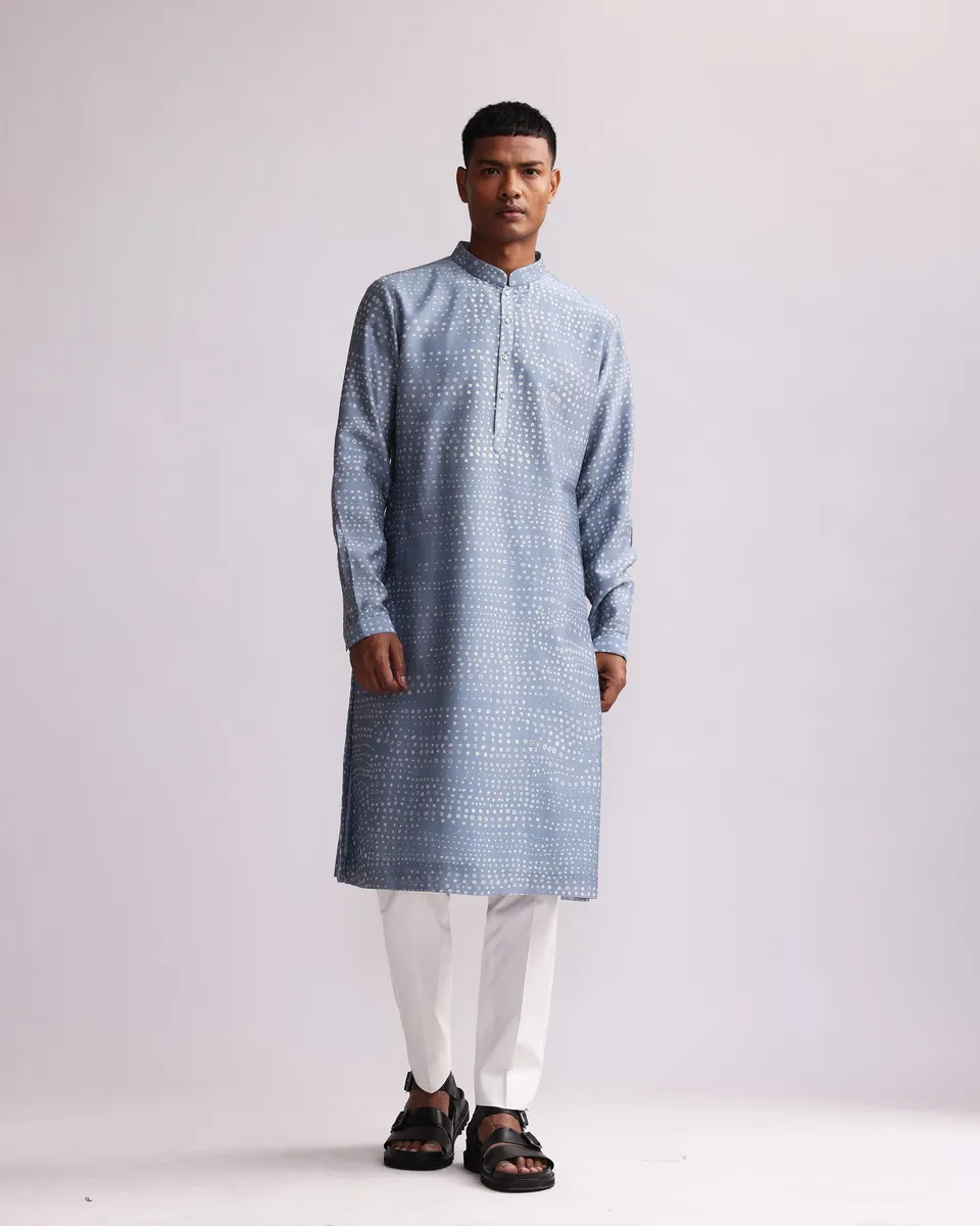 COUNTRYMADE Kurtas ABORIGINAL PRINT KURTA kurta long imprimé en soie