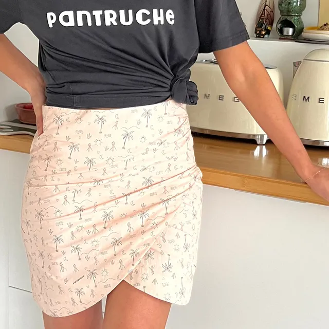 PANTRUCHE Jupes Mini Jupe BETTY coconut jupe coton doublée