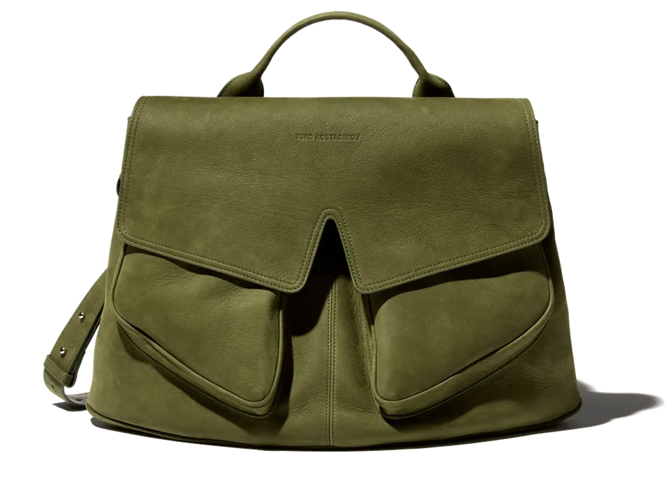 Kiko Kostadinov Bags MEZULARI sac vert Artichoke Green OS en nubuck