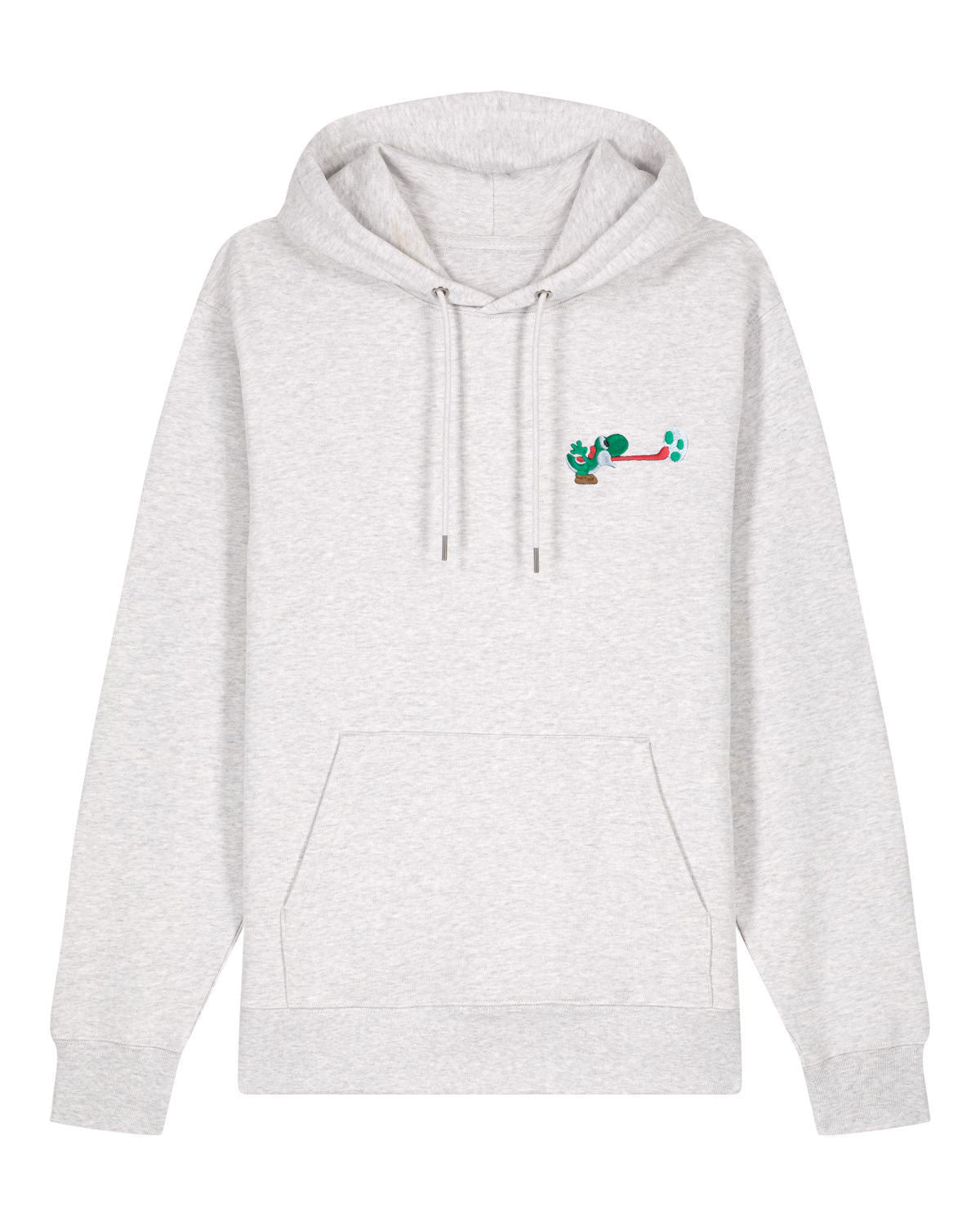 Juste Un T-shirt Sweats à Capuche Yoshi sweat gris chiné