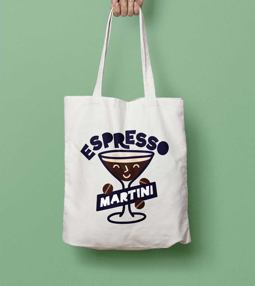 Juste Un T-shirt Tote Bags Espresso Martini tote bag cocktail