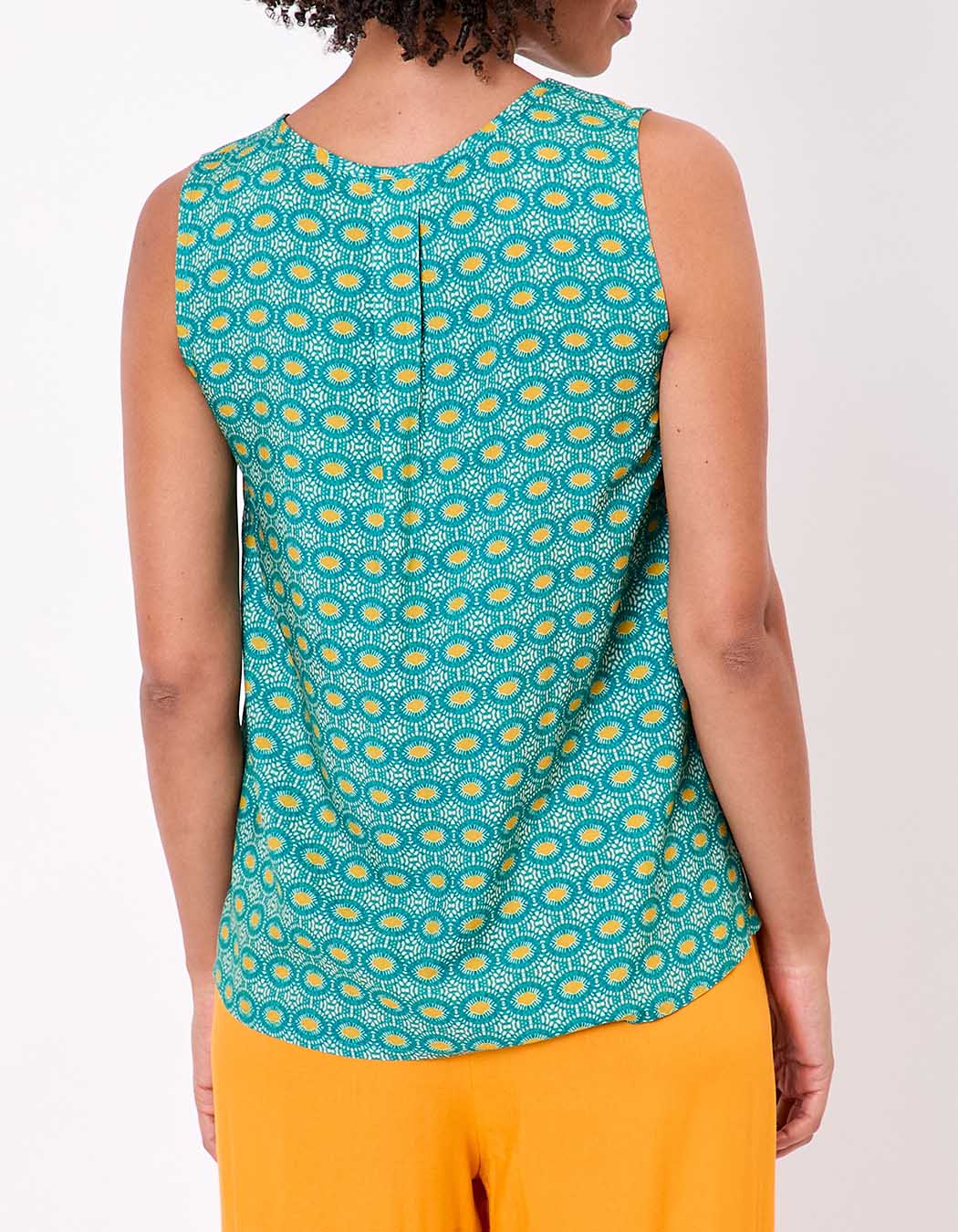 Sourire Multicolore Tops Cemari top vert 36–42 en Ecovero