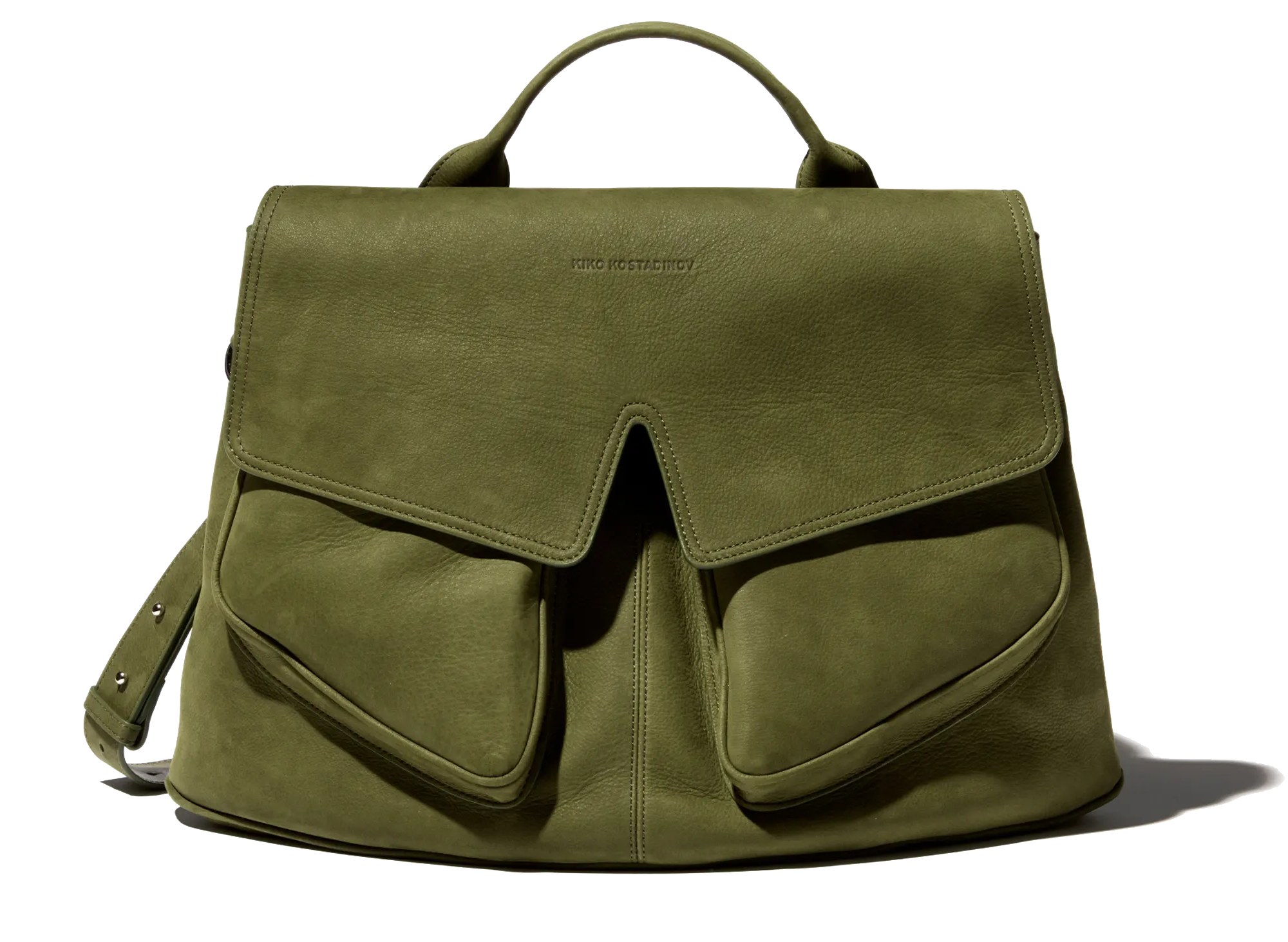 Kiko Kostadinov Bags MEZULARI sac vert Artichoke Green OS en nubuck