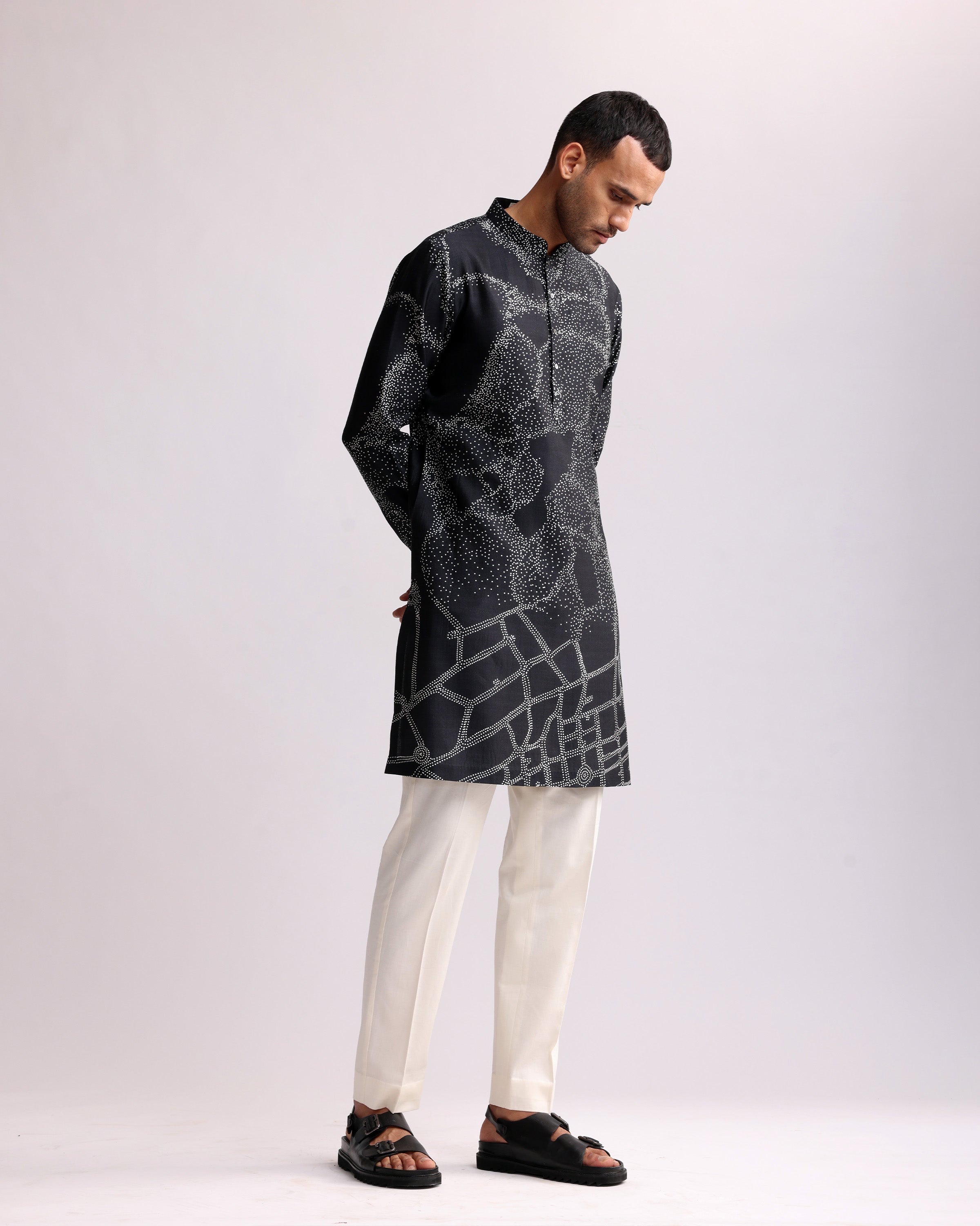 COUNTRYMADE Kurtas NORMANDY PRINTED KURTA kurta gris anthracite