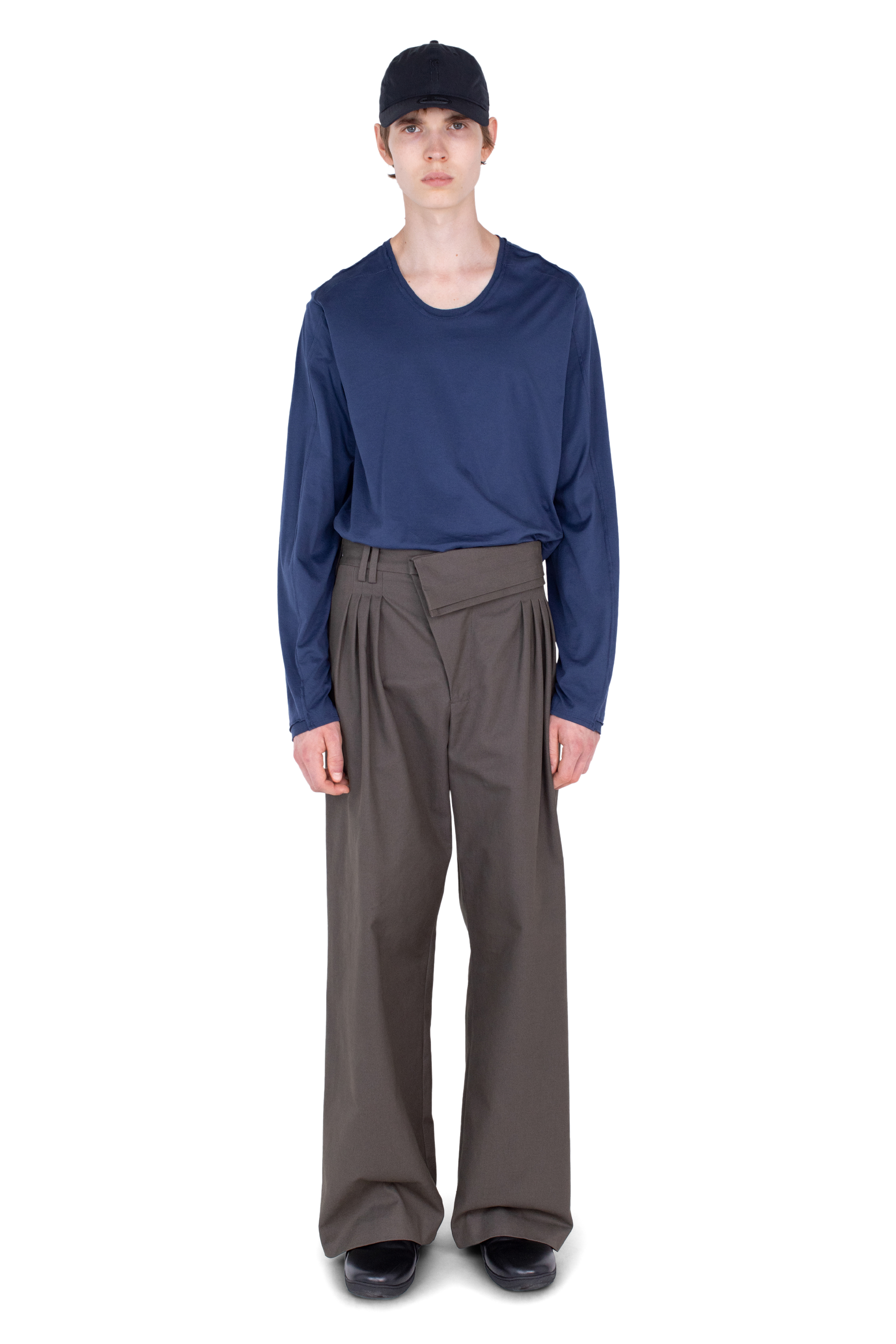 Kiko Kostadinov Bottoms DIEZE pantalon large Khaki en coton