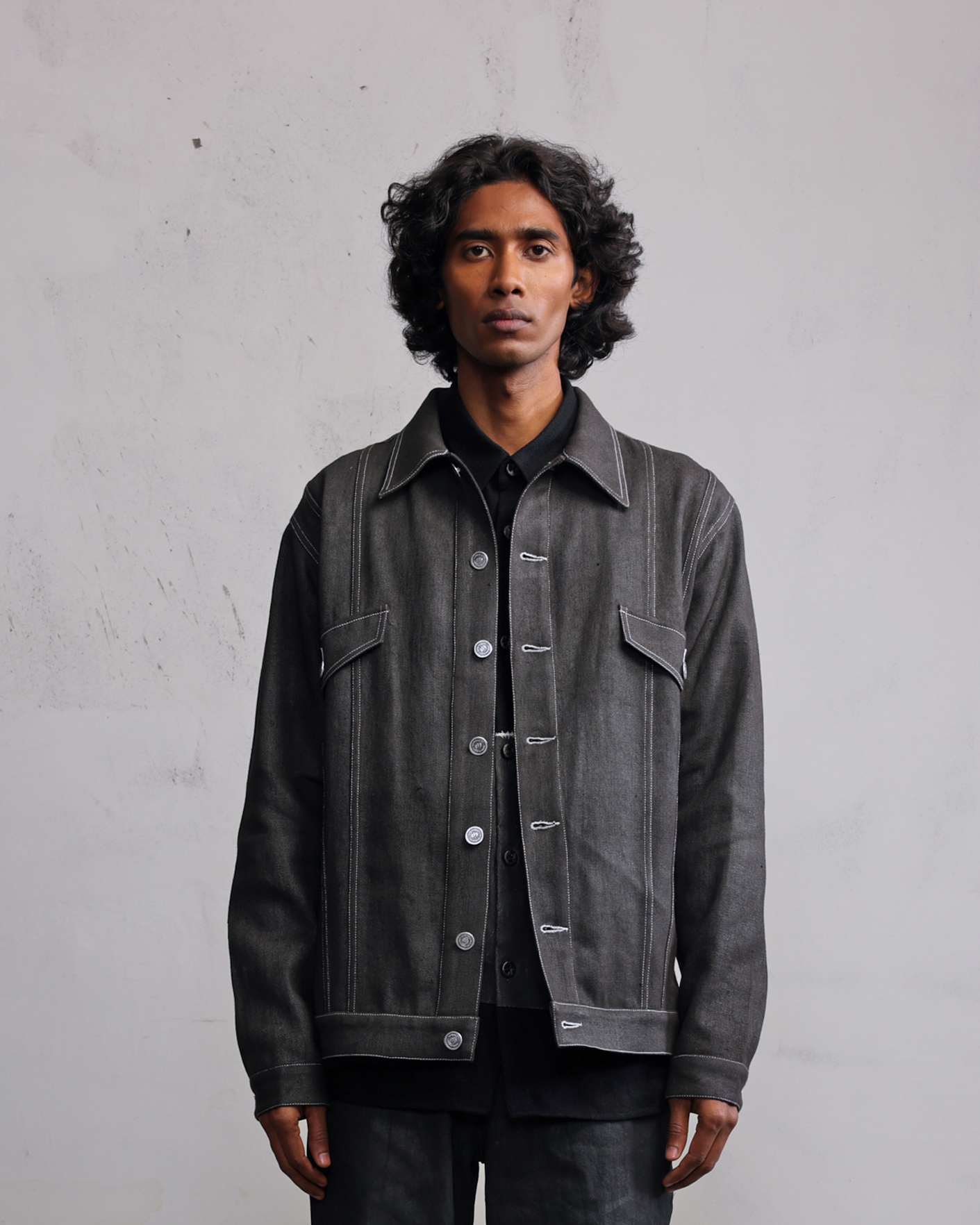 COUNTRYMADE Jackets Silver coated denim jacket veste denim argentée