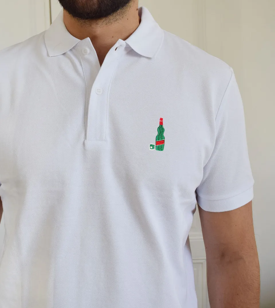 Juste Un T-shirt Polos Get 27 polo brodé apéro