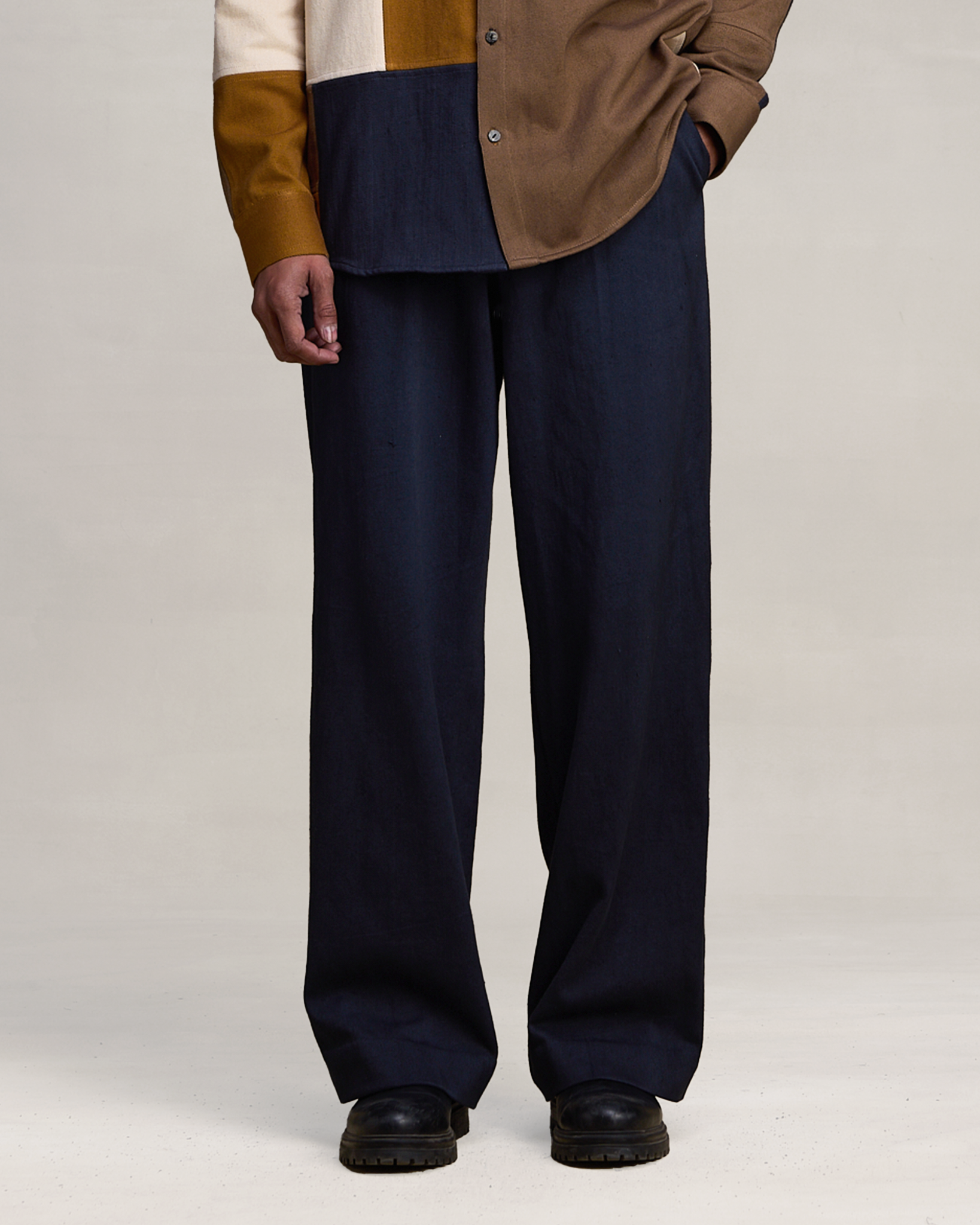 COUNTRYMADE Trousers HANDLOOM PLEATED PANTS pantalon plissé en denim