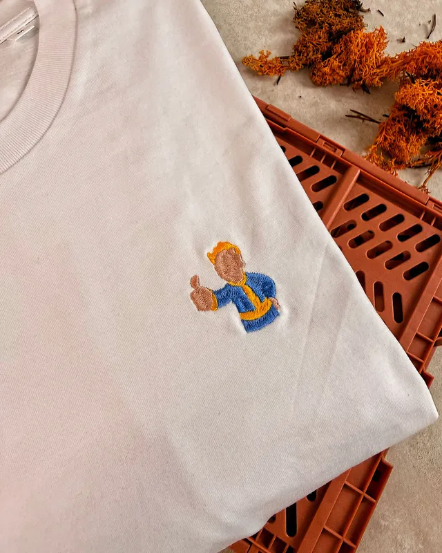 Juste Un T-shirt T-shirts Brodés Fallout t-shirt brodé coloris au choix