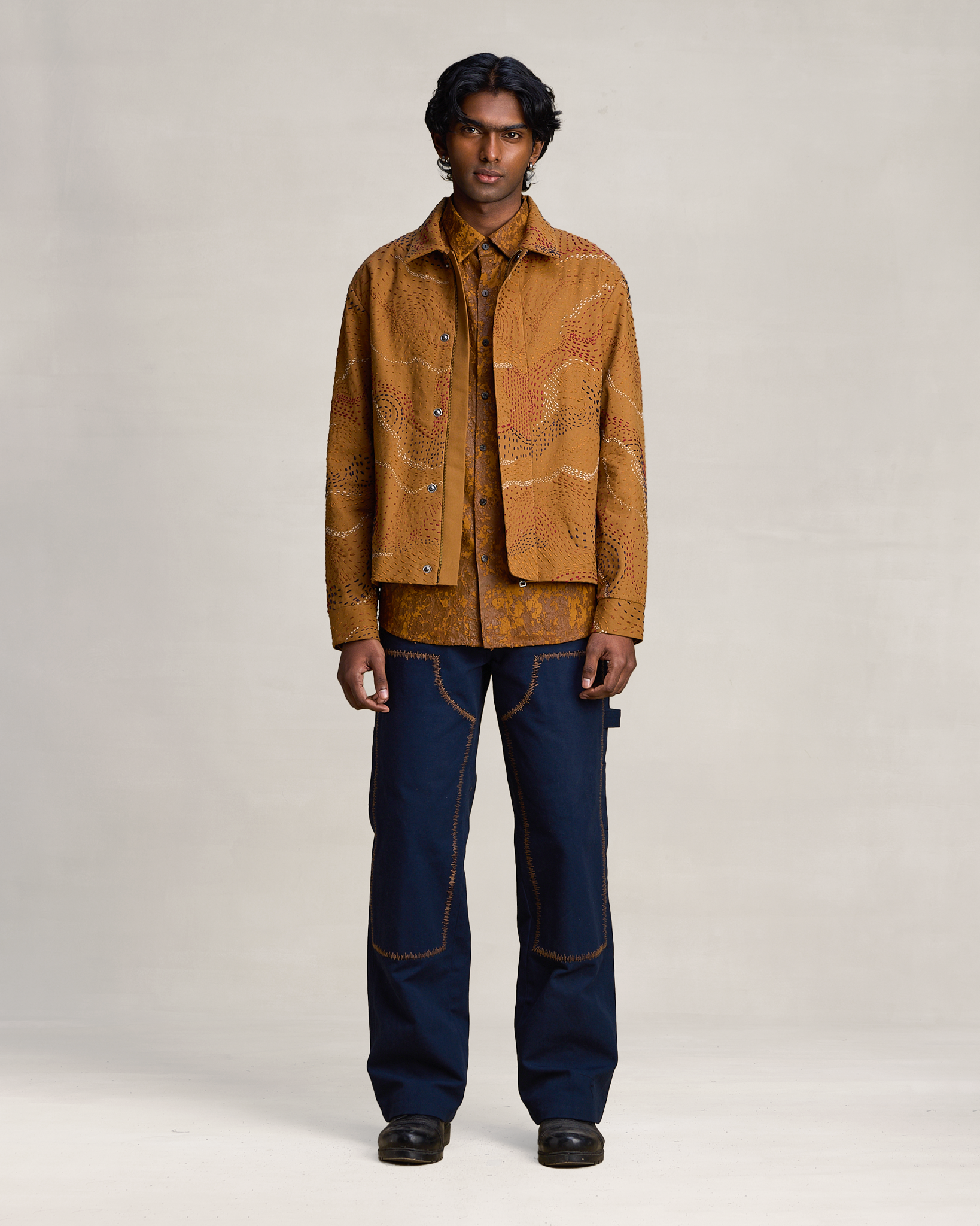 COUNTRYMADE Jackets HEATMAP KANTHA JACKET veste brodée Kantha décontractée
