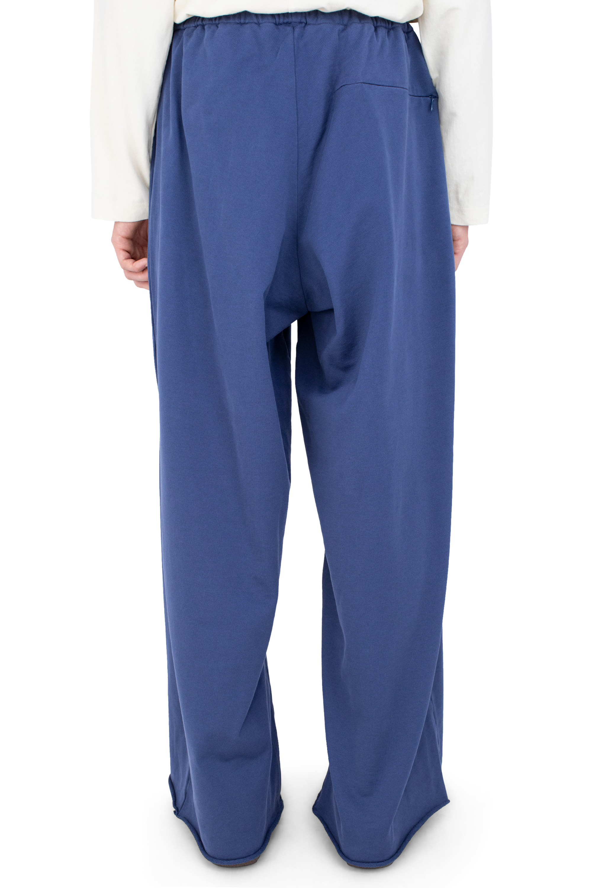Kiko Kostadinov Bottoms VELEKA Wide Trousers pantalon large coton bleu