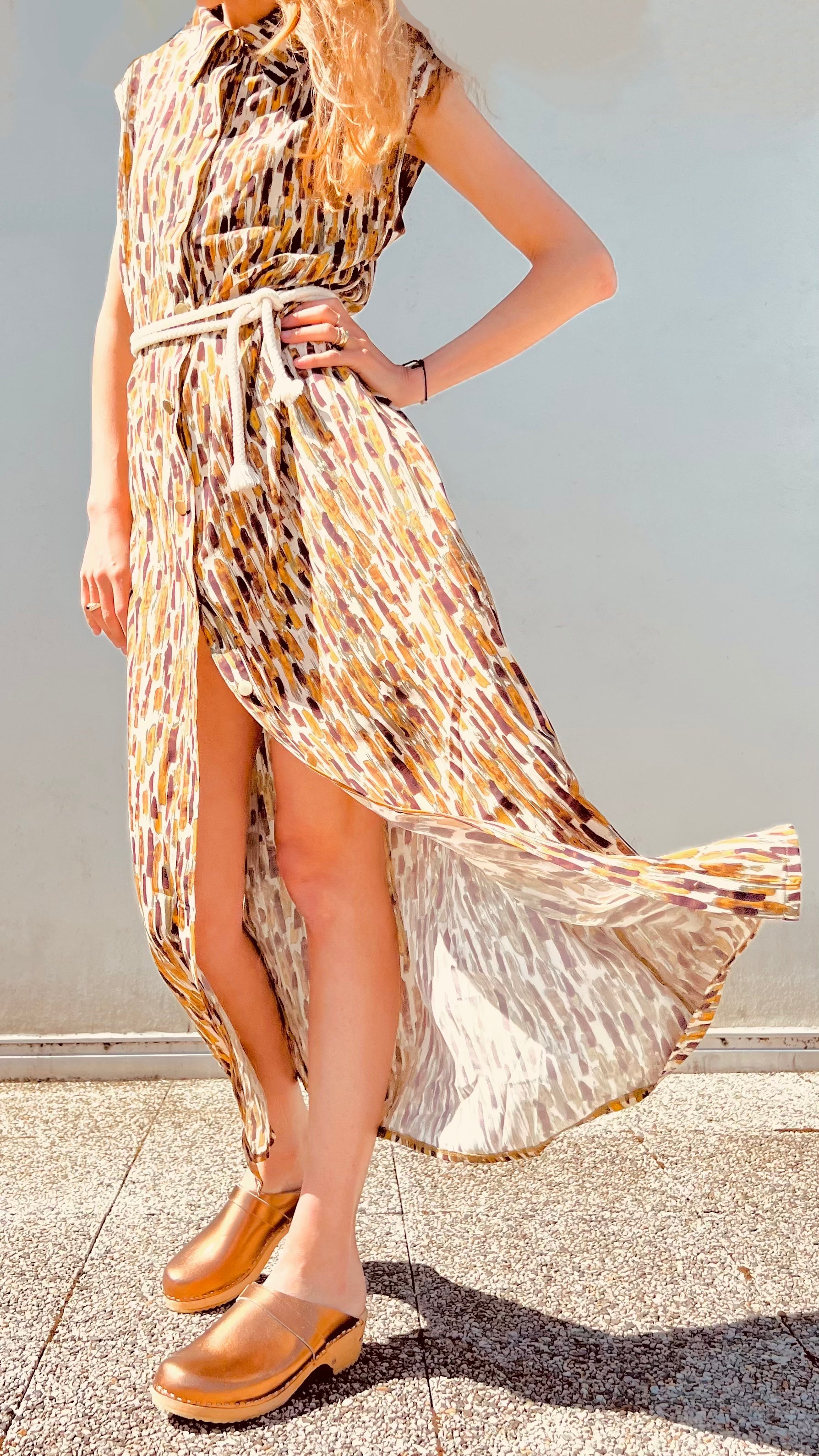 PANTRUCHE Robes PÉNÉLOPE robe longue Batik multicolore