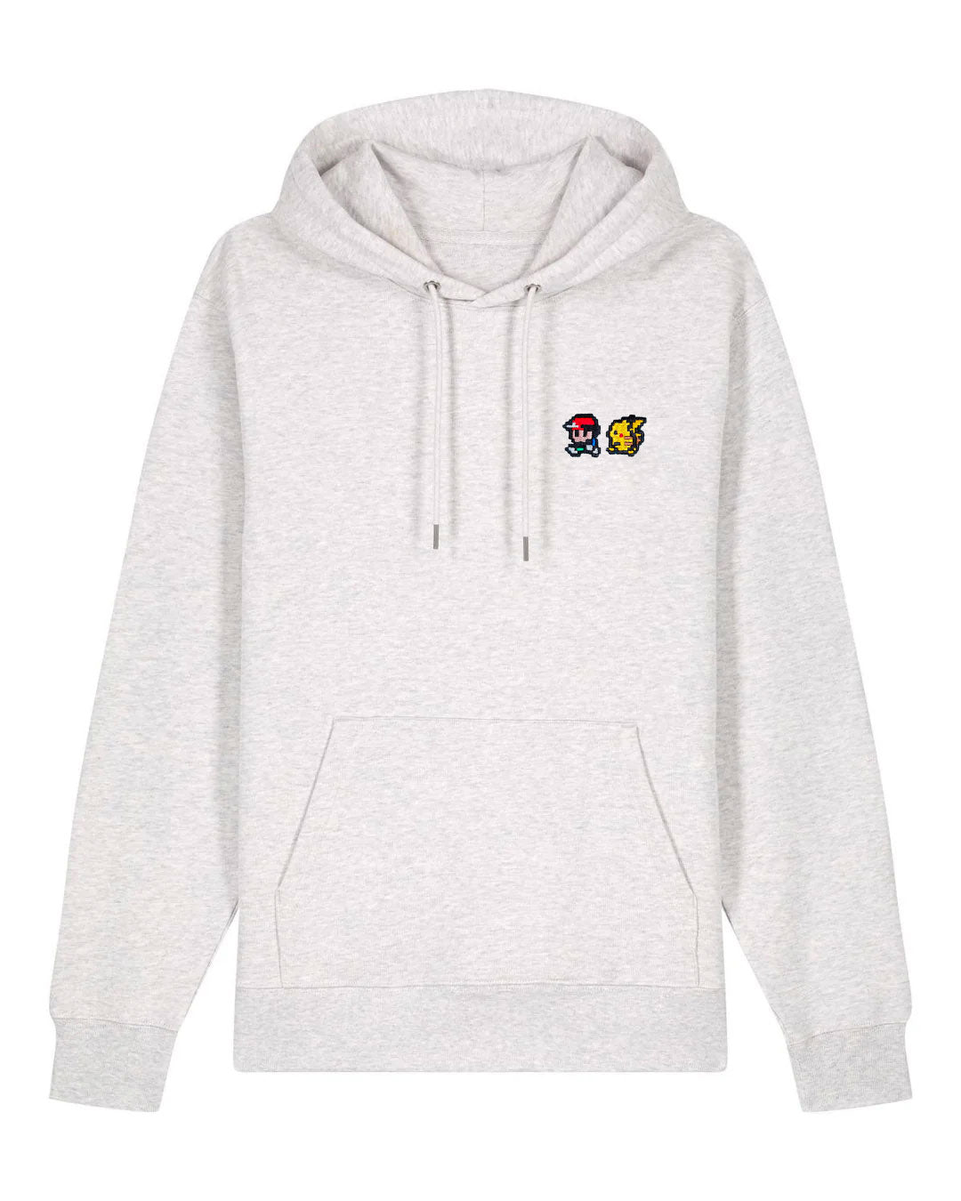 Juste Un T-shirt Sweats à Capuche Sacha Pika sweat brodé