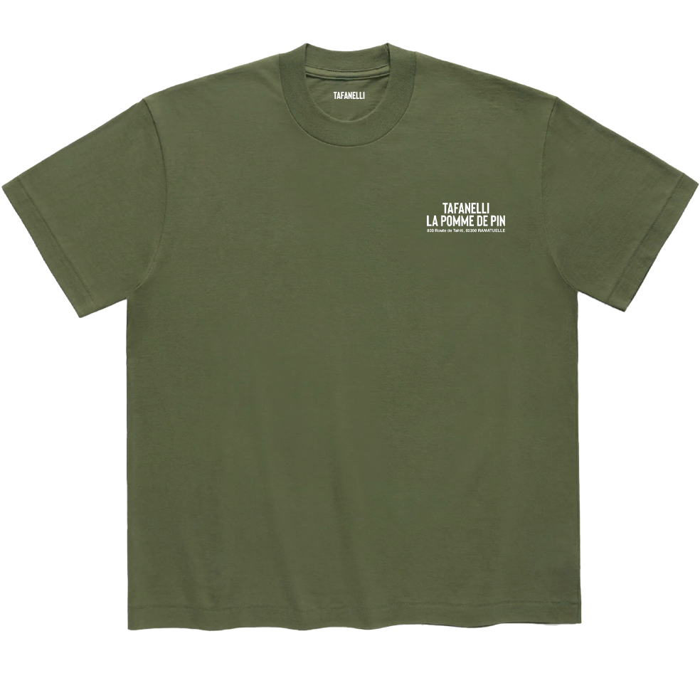 TAFANELLI T-Shirts LA POMME DE PIN t-shirt olive foncé