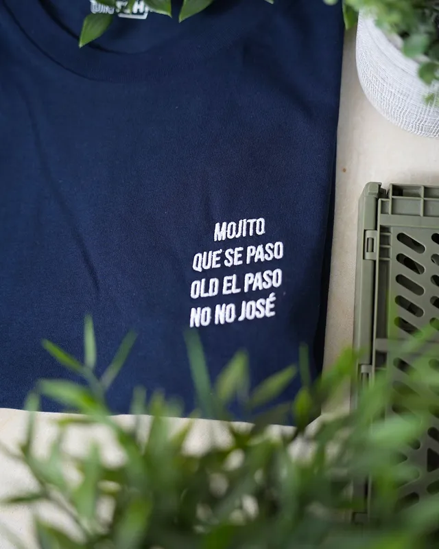 Juste Un T-shirt T-shirts Brodés T-shirt brodé No No José blanc coton biologique