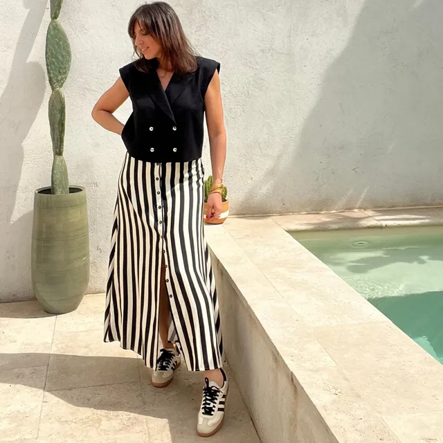 PANTRUCHE Jupes Jupe JAVANAISE circus longue rayée en viscose
