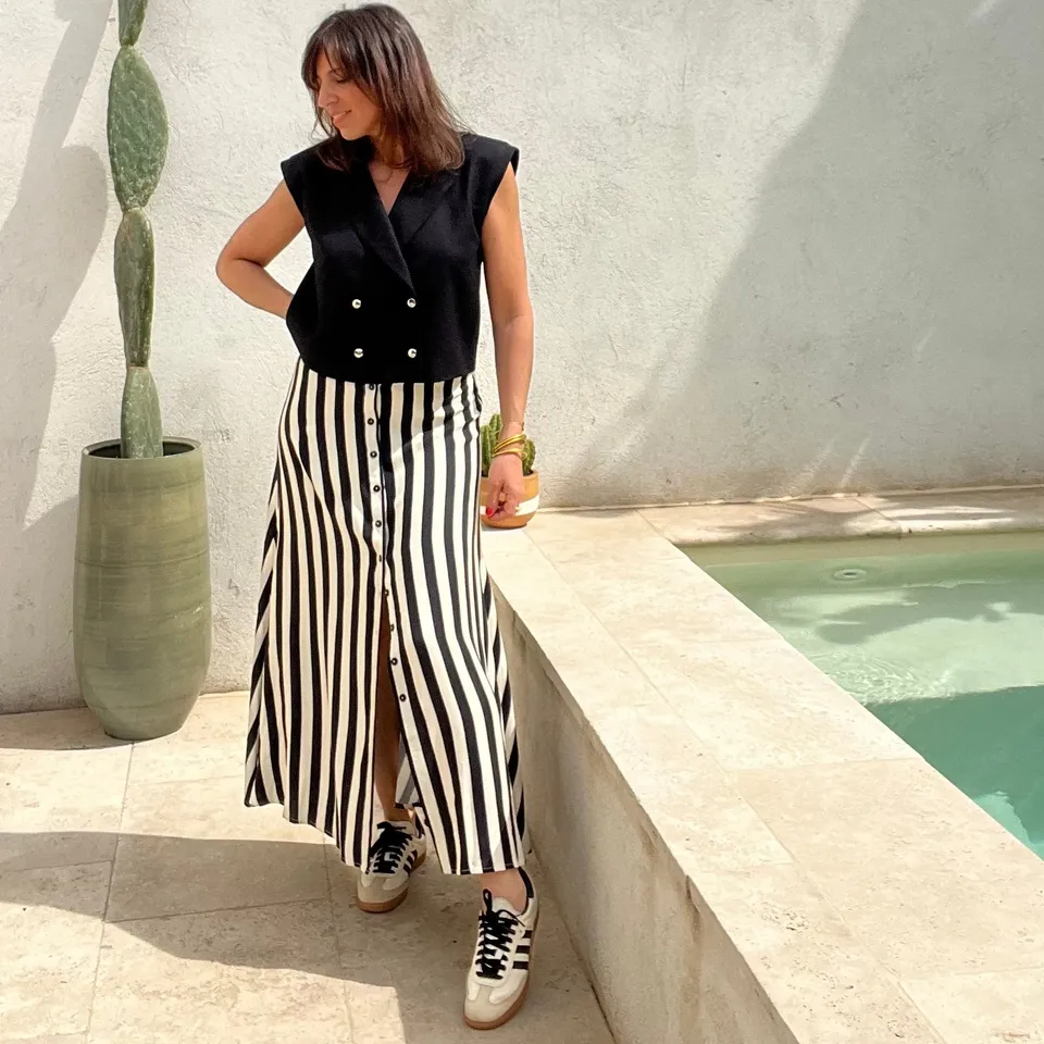 PANTRUCHE Jupes Jupe JAVANAISE circus longue rayée en viscose