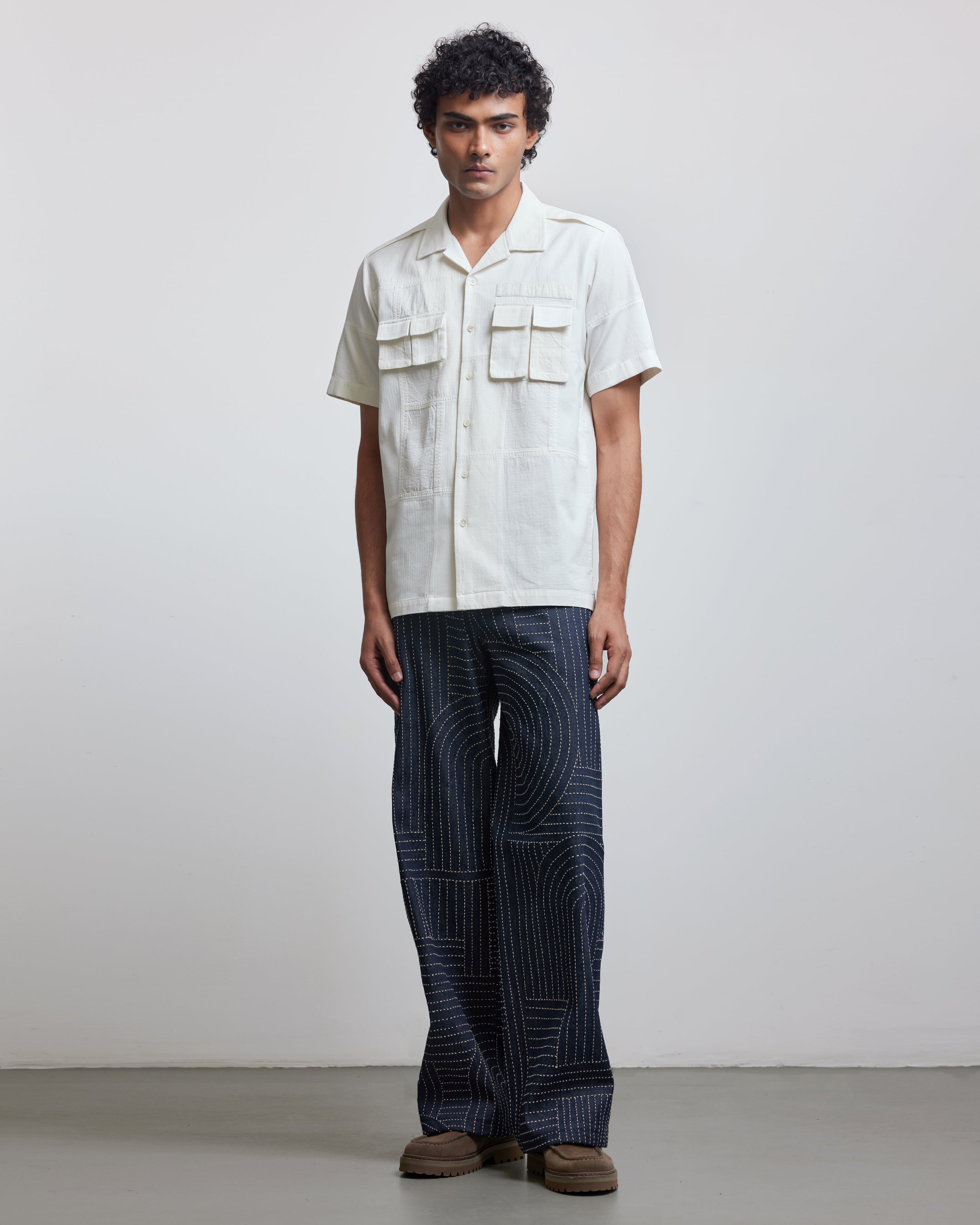 COUNTRYMADE Shirts Ripstop patch half shirt chemise ripstop à patchs
