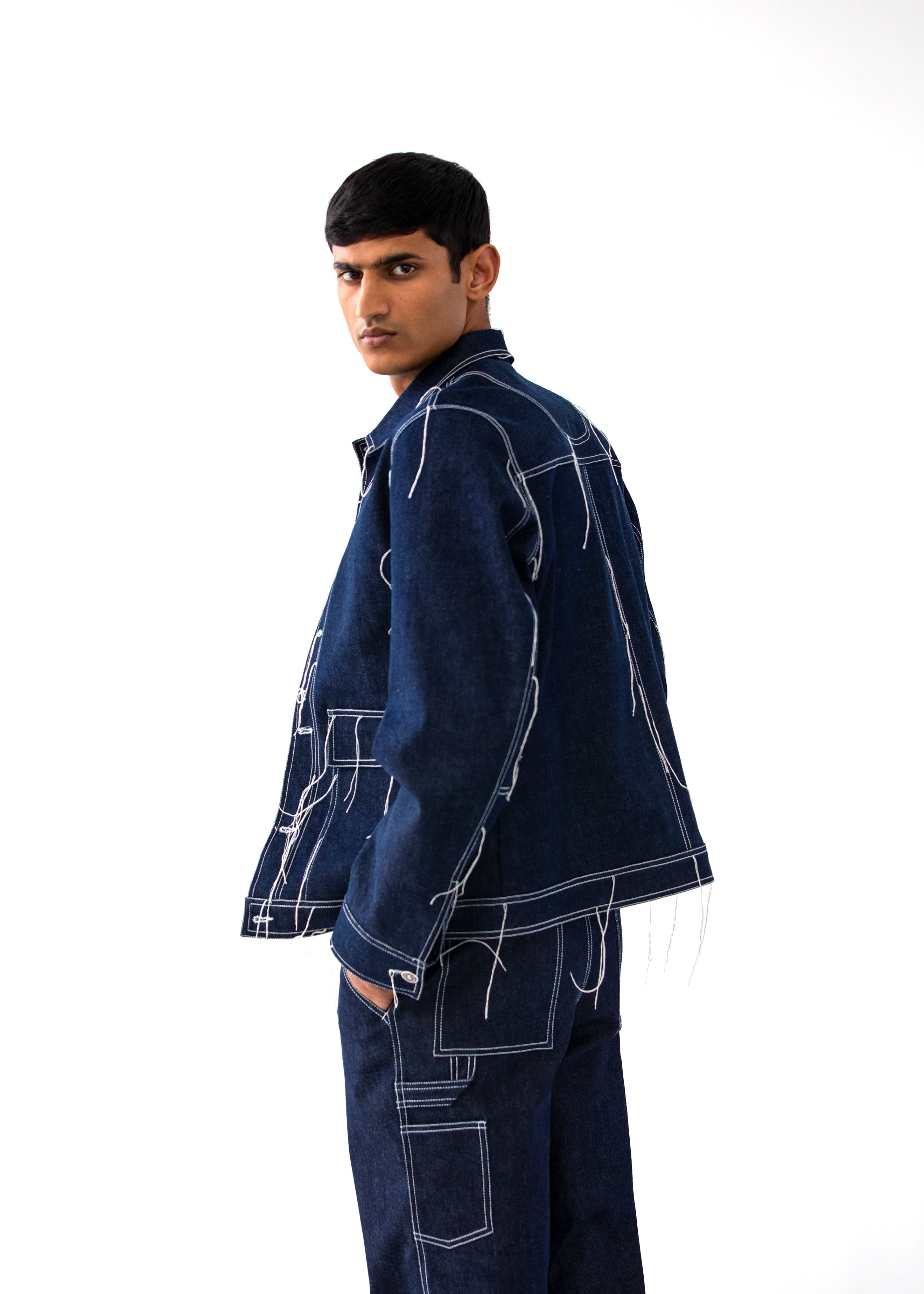 COUNTRYMADE Jackets WARRIOR DENIM JACKET veste denim brodée coupe regular