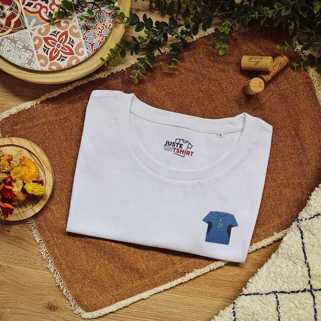 Juste Un T-shirt T-shirts Brodés Italie 2006 t-shirt blanc XS brodé