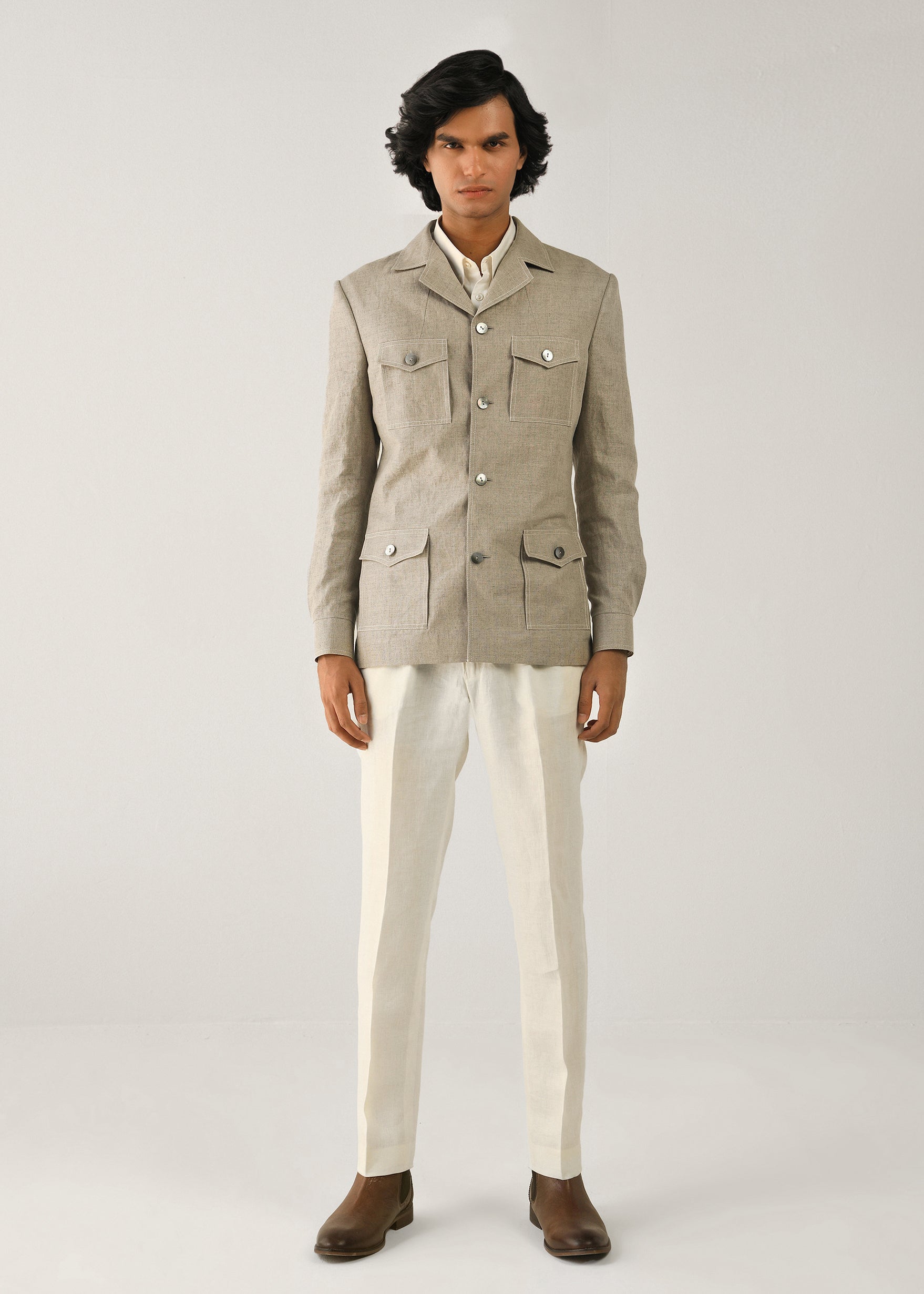 COUNTRYMADE Jackets Hemp Safari Jacket veste safari en chanvre naturelle