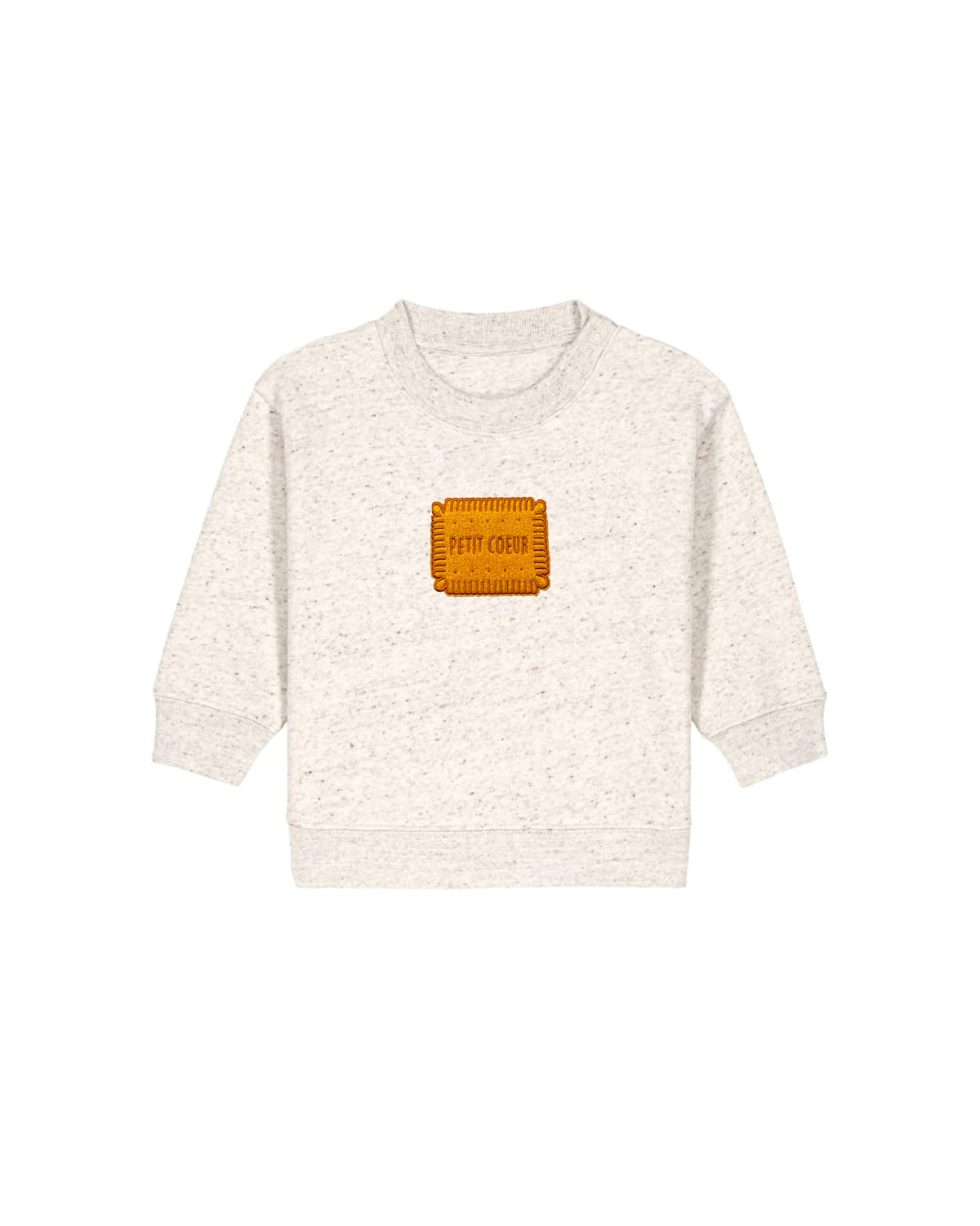 Juste Un T-shirt Bébé Petit Coeur sweat brodé coton biologique