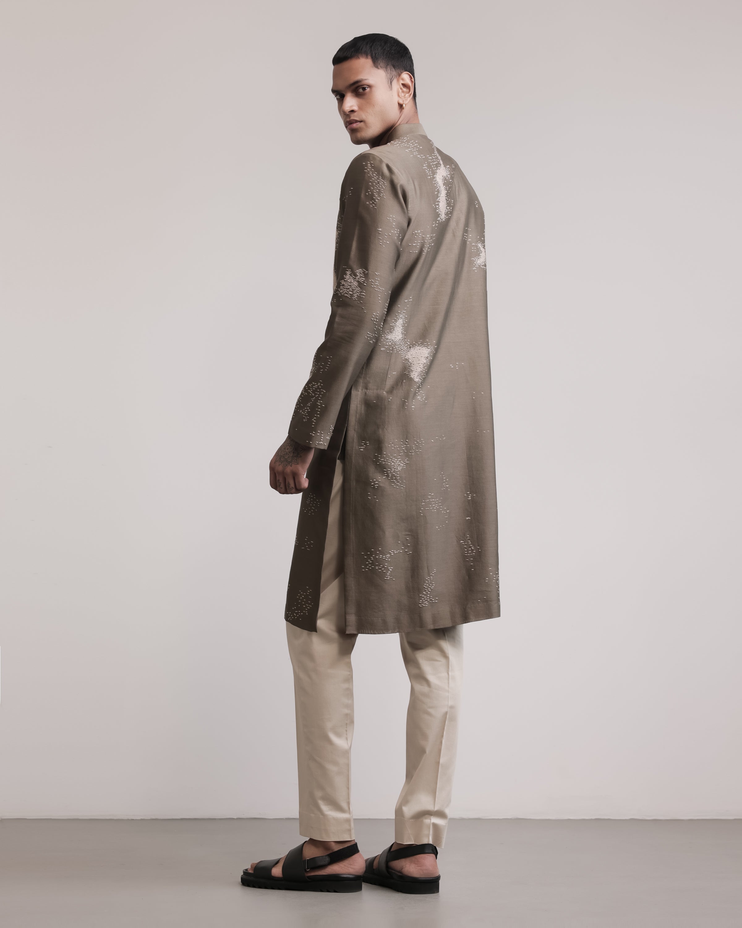 COUNTRYMADE Kurtas Trail Drift Kurta Set ensemble kurta en soie Chanderi