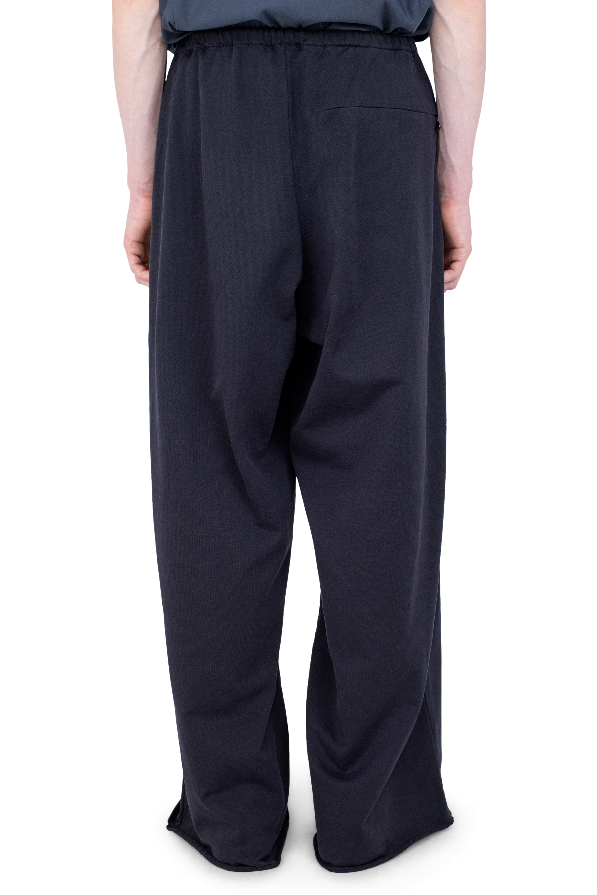 Kiko Kostadinov Bottoms VELEKA Wide Trousers pantalon large Charcoal coton bio