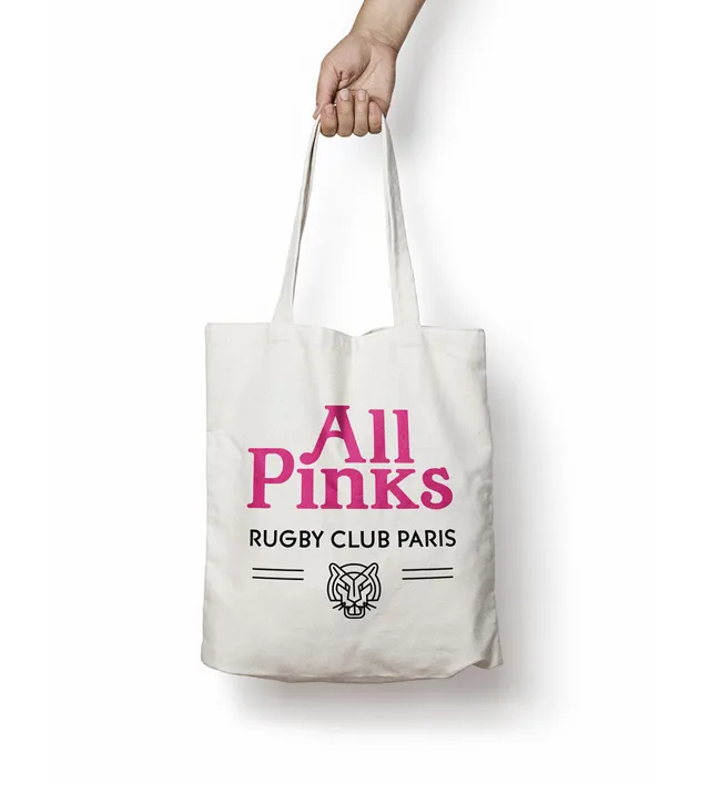 Juste Un T-shirt Tote Bags All Pinks tote bag rose