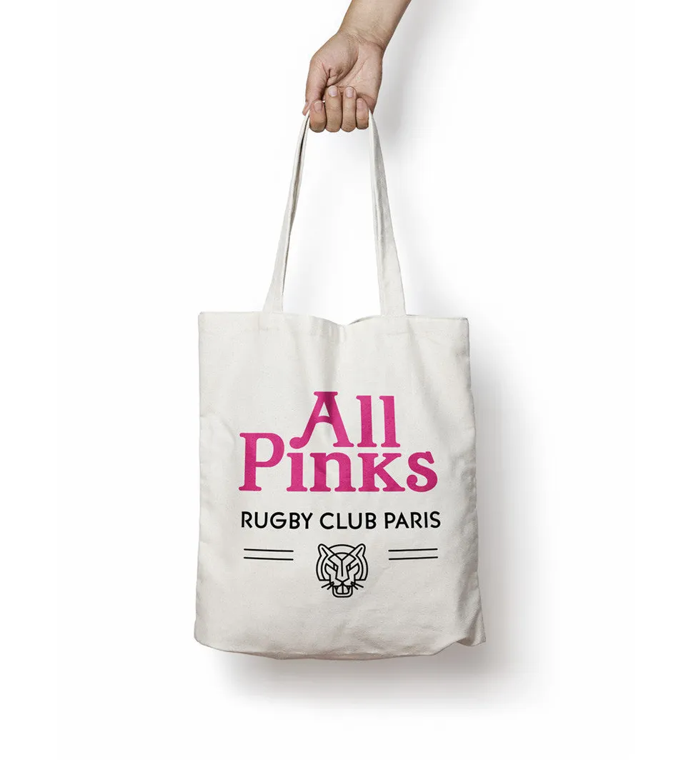 Juste Un T-shirt Tote Bags All Pinks tote bag rose
