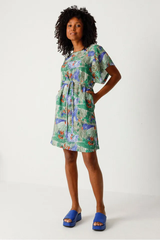 SKFK Robes Laide robe courte imprimée fleurs EcoVero