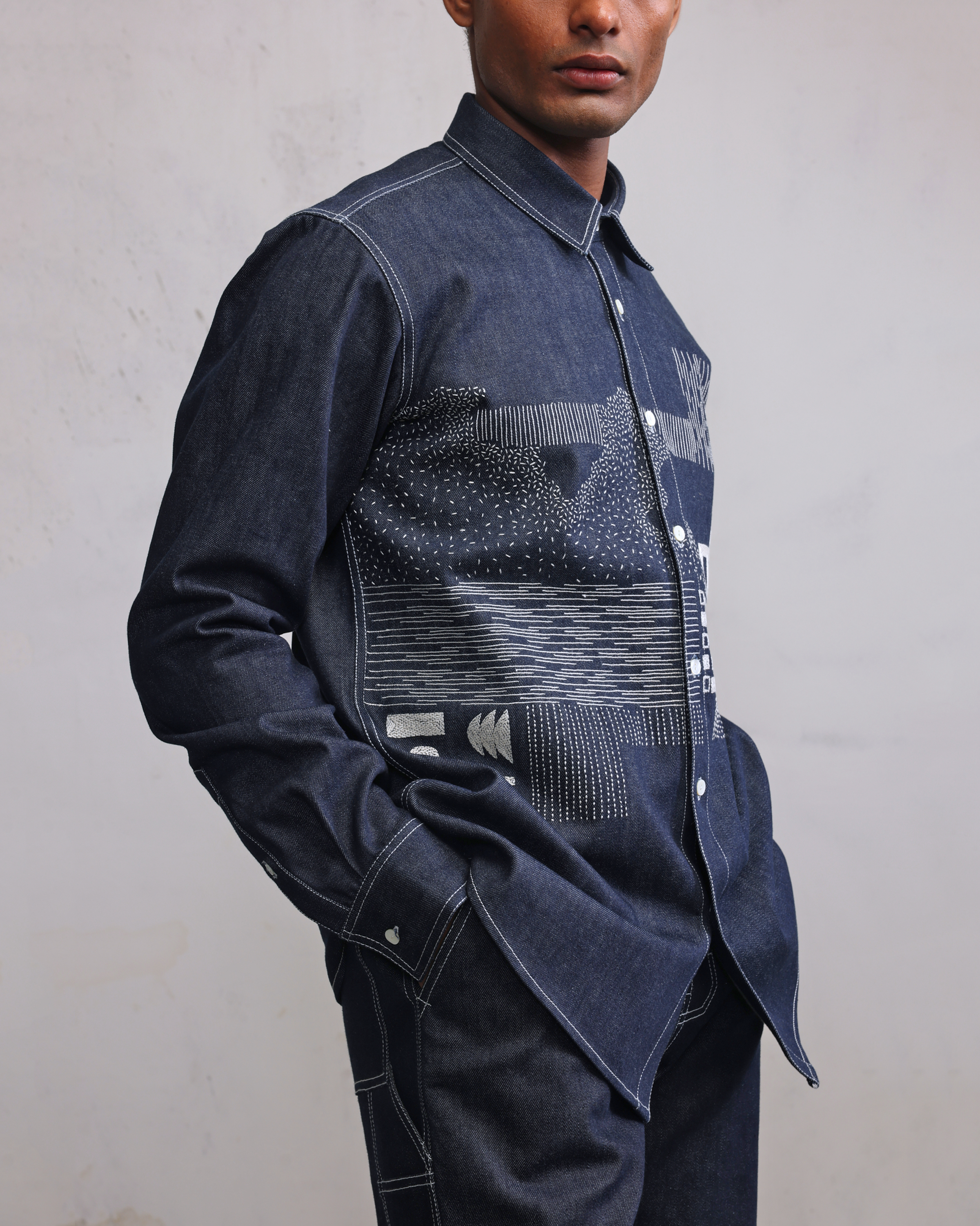 COUNTRYMADE Shirts Morden ruins shirt chemise brodée
