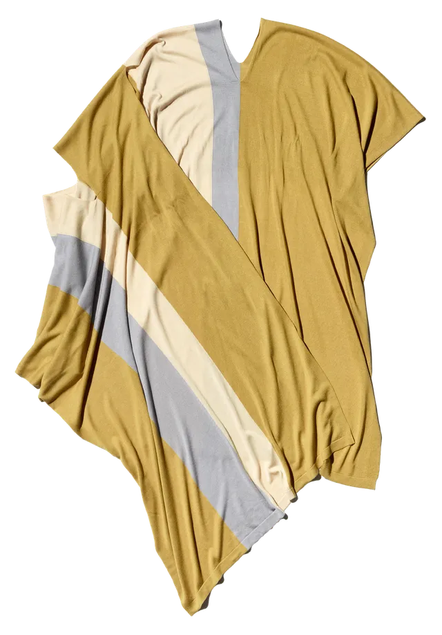 Kiko Kostadinov Accessories SIGO Wide Knit Scarf écharpe Ochre taille unique Tencel-soie