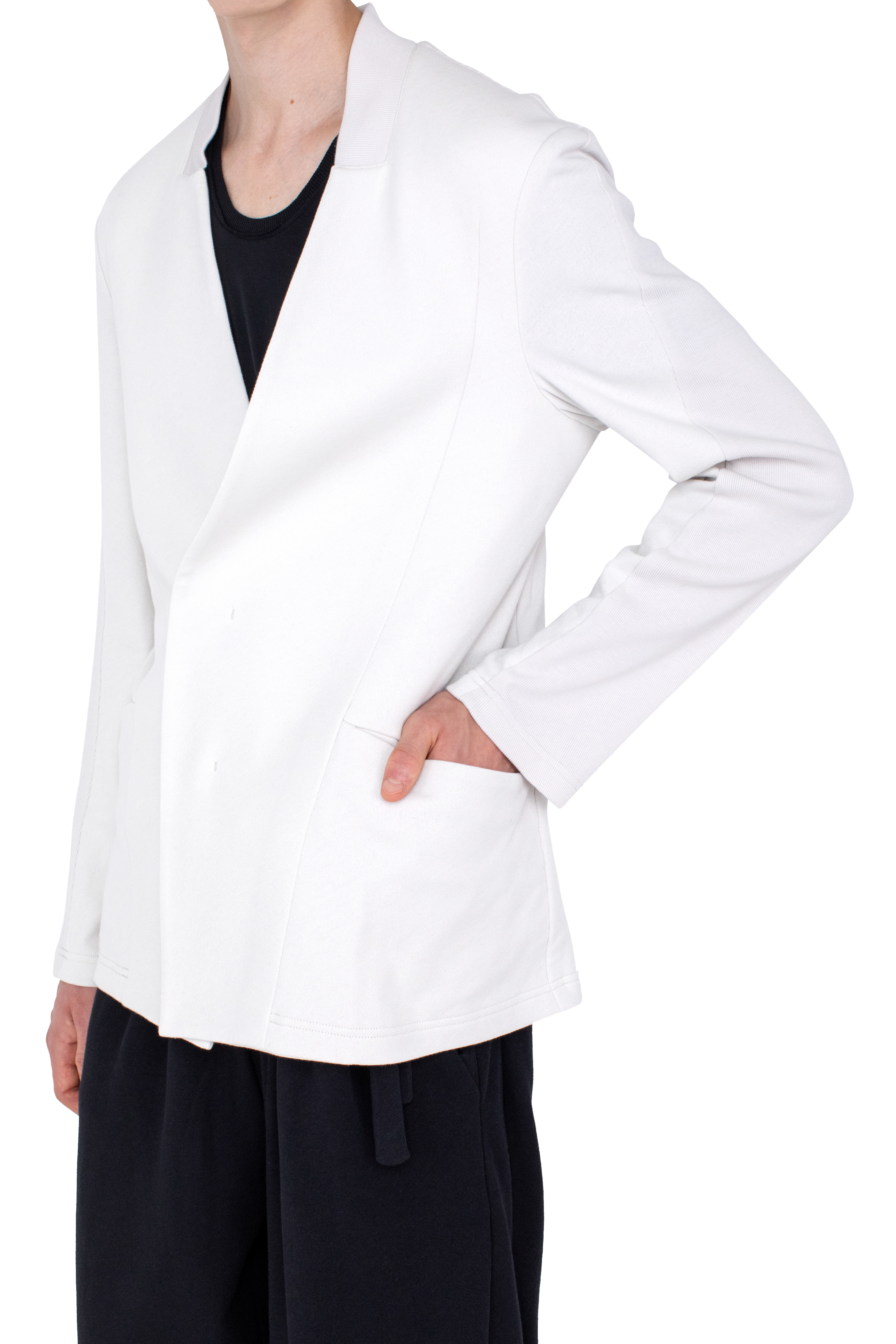Kiko Kostadinov Outerwear KORU Slim Blazer blazer écru en jersey