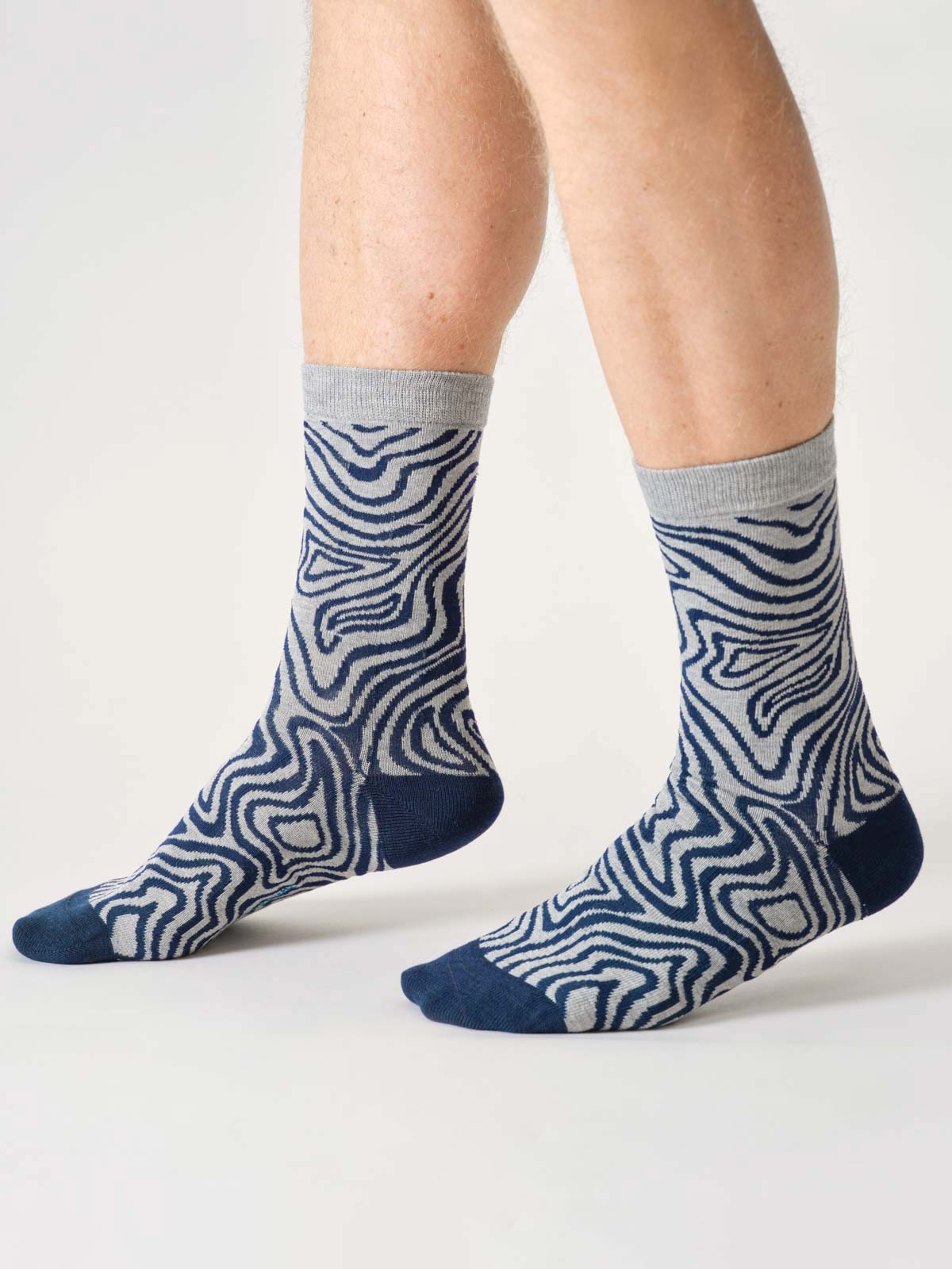 Sourire Multicolore Chaussettes homme Trio de chaussettes pour homme en bambou 3 paires
