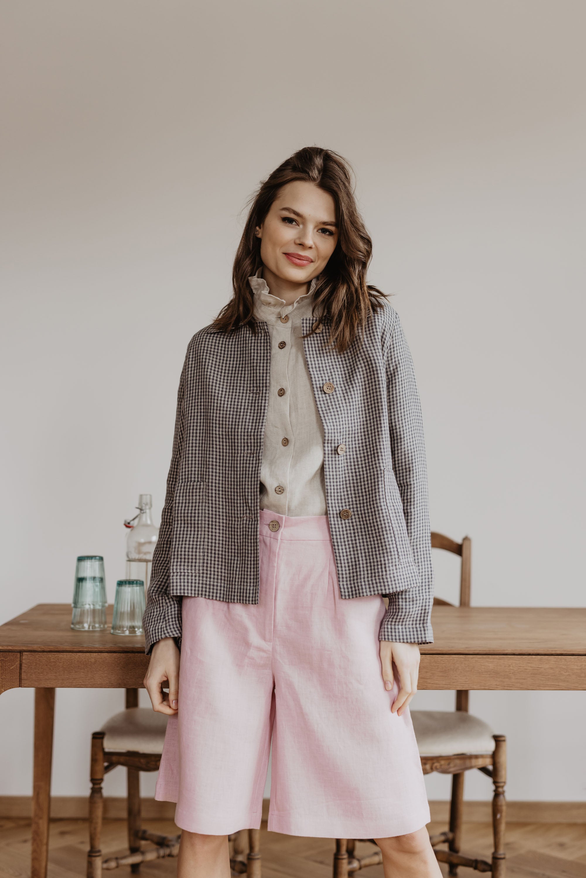 Laumė linen Linen Jackets Preila veste en lin jaune soleil XS