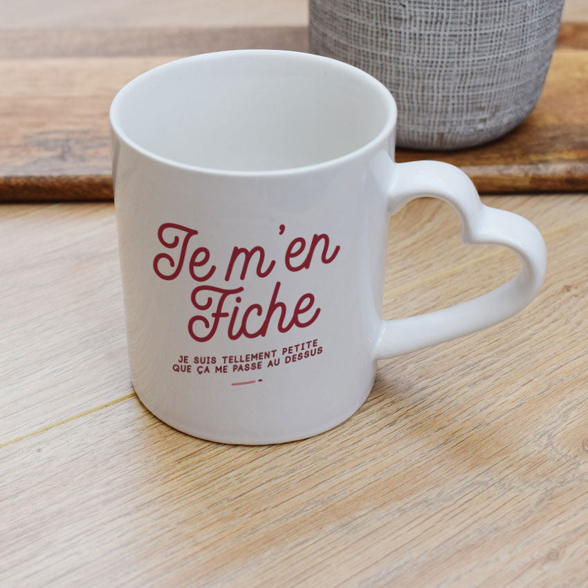 Juste Un T-shirt Mugs Je m'en fiche je suis petite mug