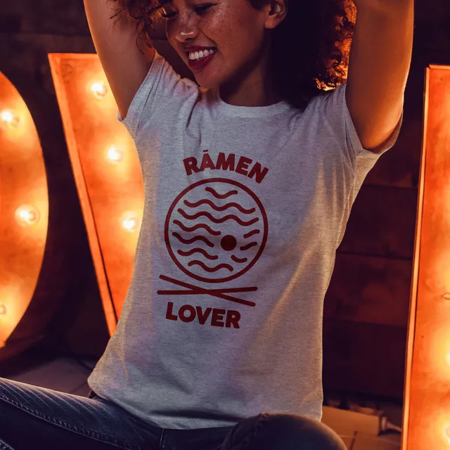 Juste Un T-shirt T-shirts Imprimés Ramen Lover t-shirt femme blanc