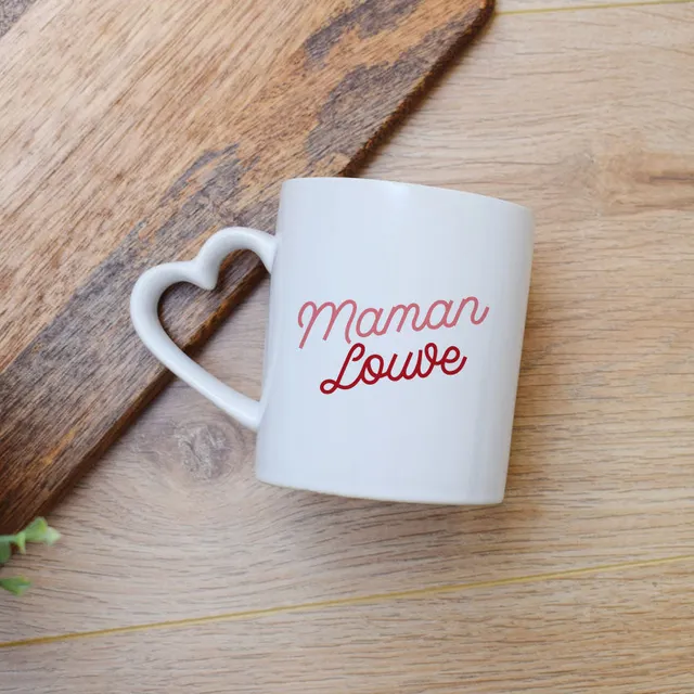 Juste Un T-shirt Mugs Maman Louve mug anse cœur ou classique cadeau maman