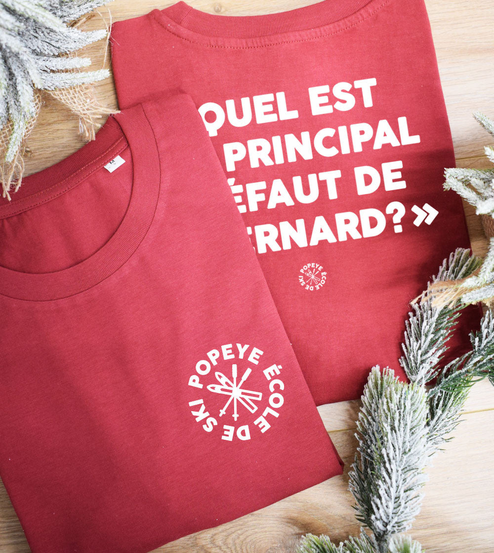 Juste Un T-shirt T-shirts Imprimés Le principal défaut de Bernard T-shirt ski