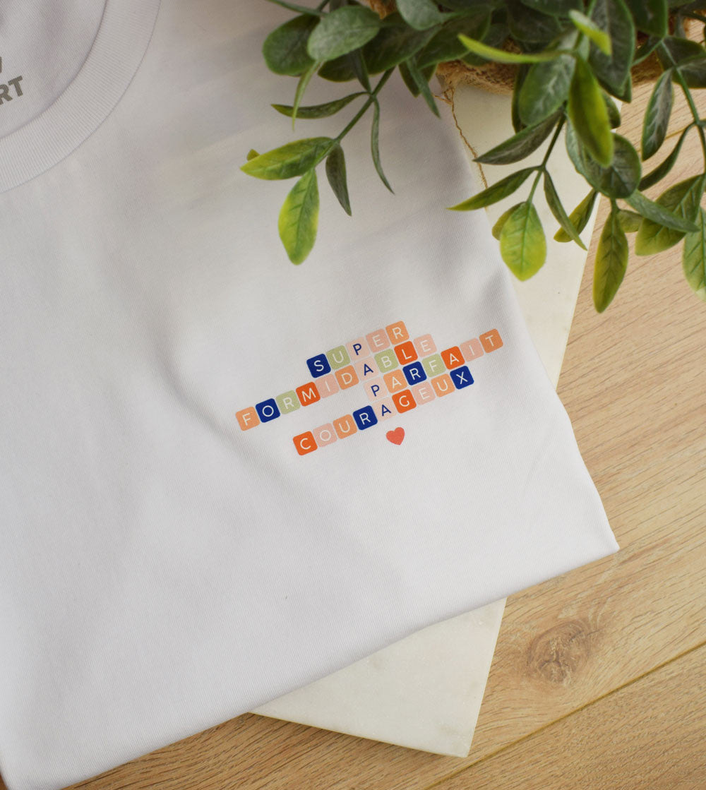 Juste Un T-shirt T-shirts Imprimés Papa Scrabble t-shirt homme imprimé