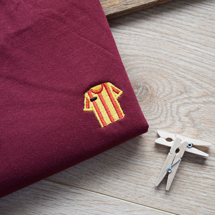 Juste Un T-shirt T-shirts Brodés RC Lens t-shirt brodé blanc homme