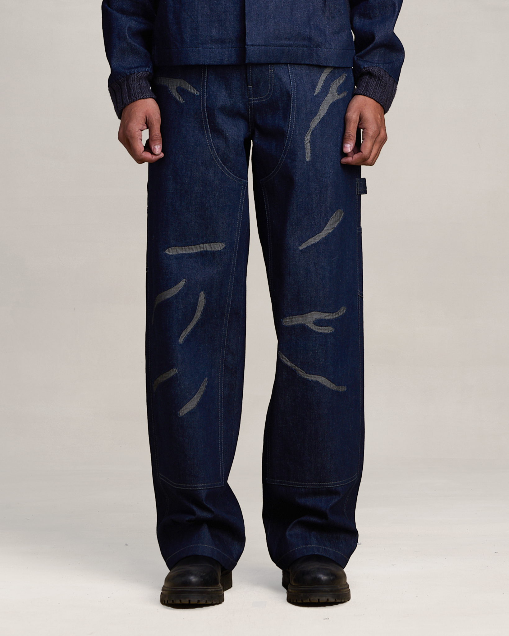 COUNTRYMADE Trousers WHISKERED BARMER PANTS pantalon denim S-XXL brodé
