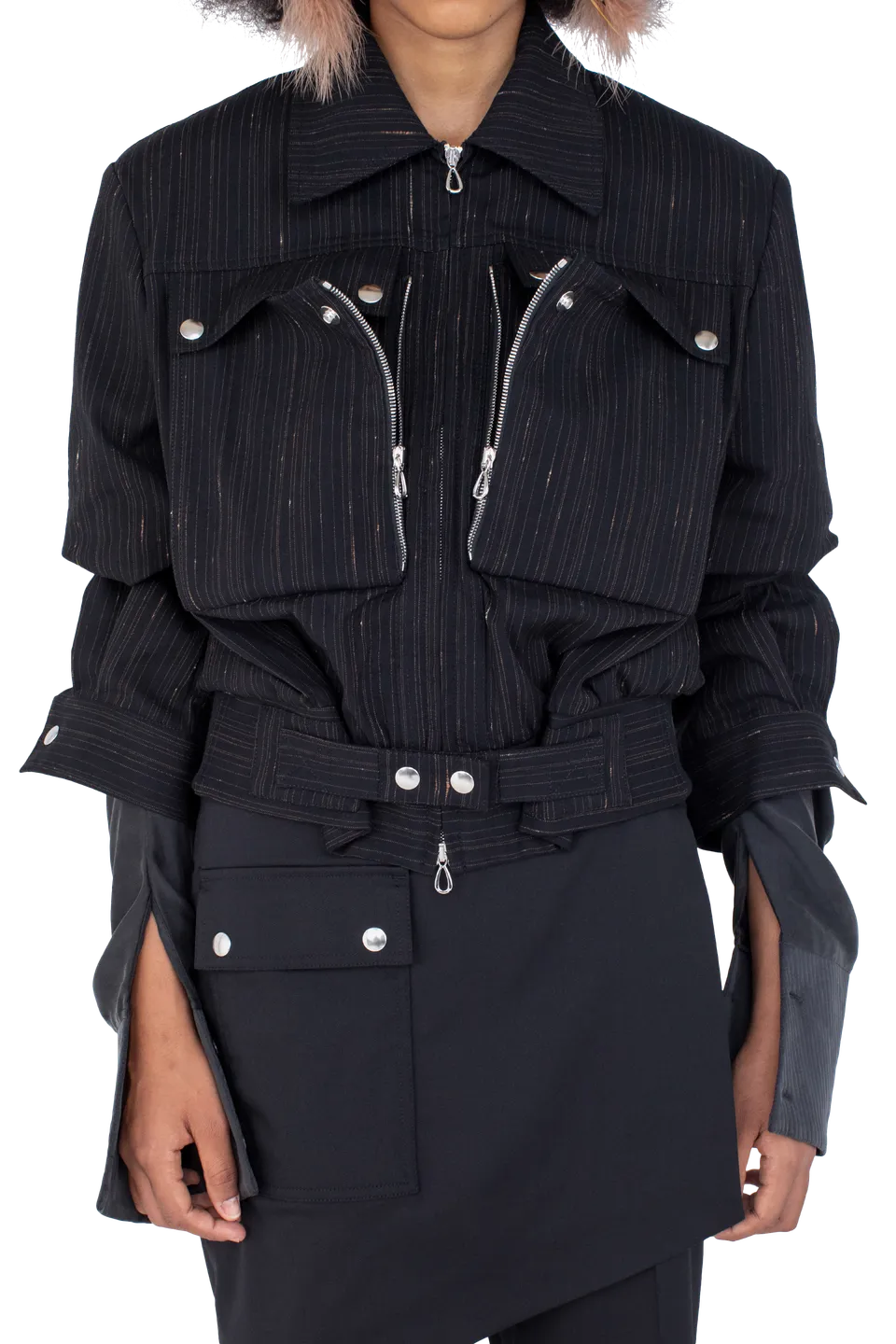 Kiko Kostadinov Outerwear PEREGRINE Jacket veste Charcoal / Rose en coton