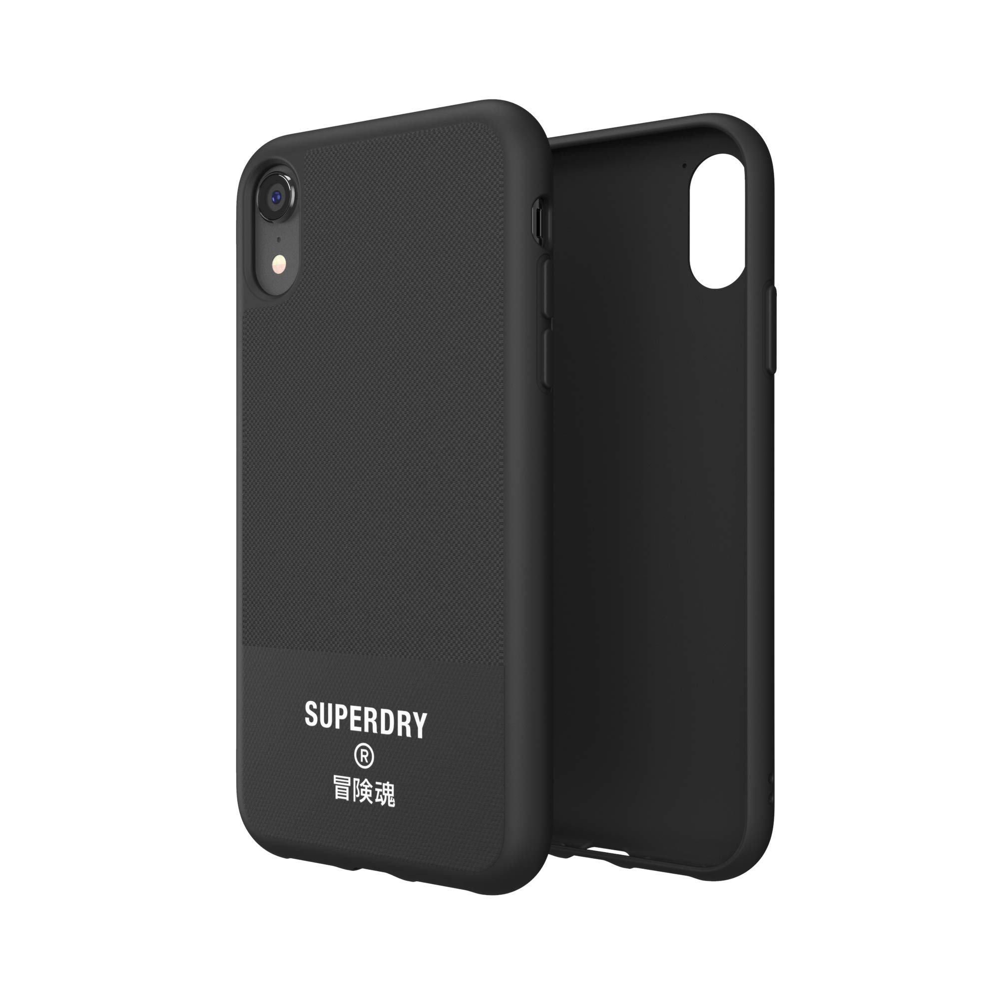Superdry Coques de Protection coque iPhone XR noire en toile
